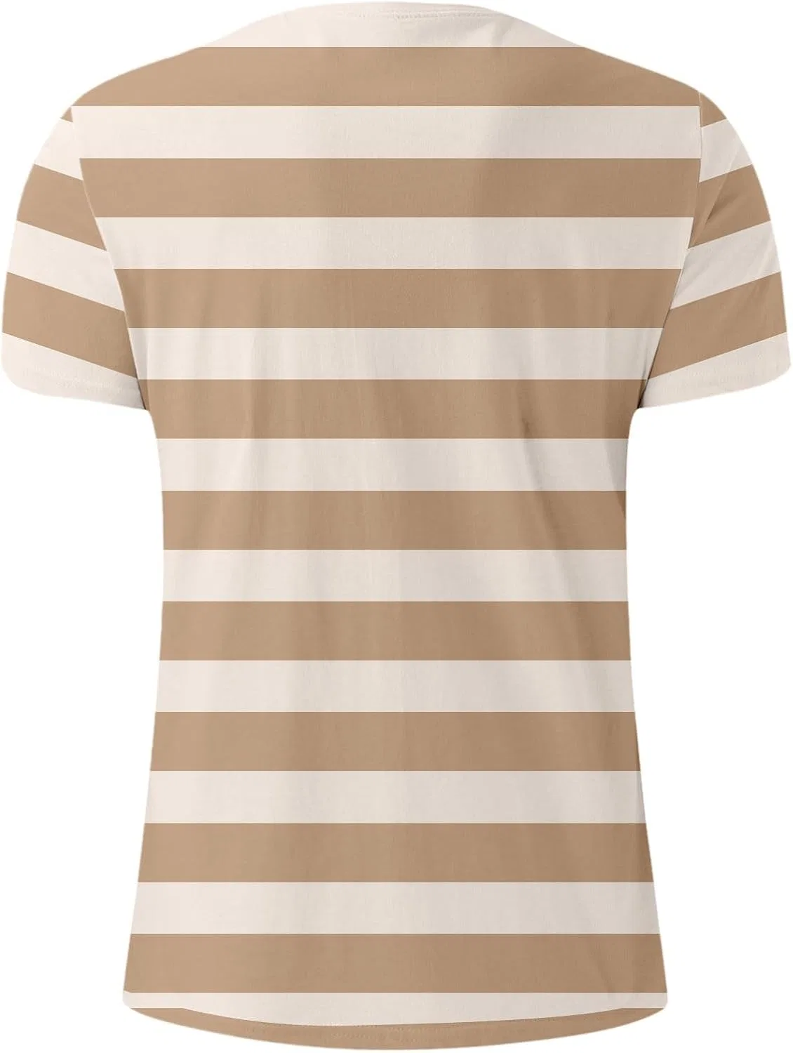 Мужская футболка с длинным рукавом в полоску Casual, Khaki — фото 4