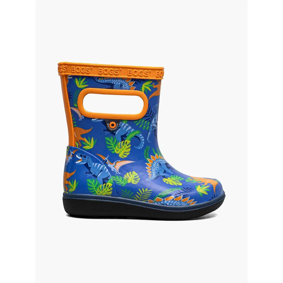 Детские сапоги для девочек водонепроницаемые Skipper II Dinosaur Jungle Bogs, Blue Multi