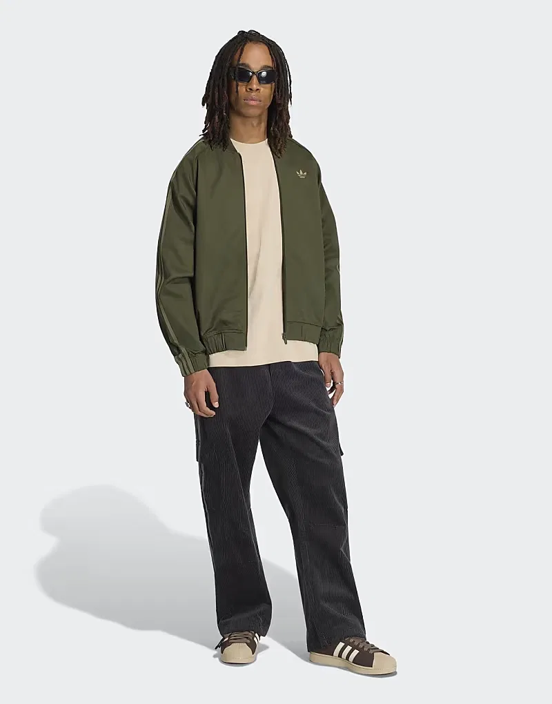 Куртка спортивная Sst Adicolor Classics из хлопкового твила Adidas Originals, Night Cargo — фото 4