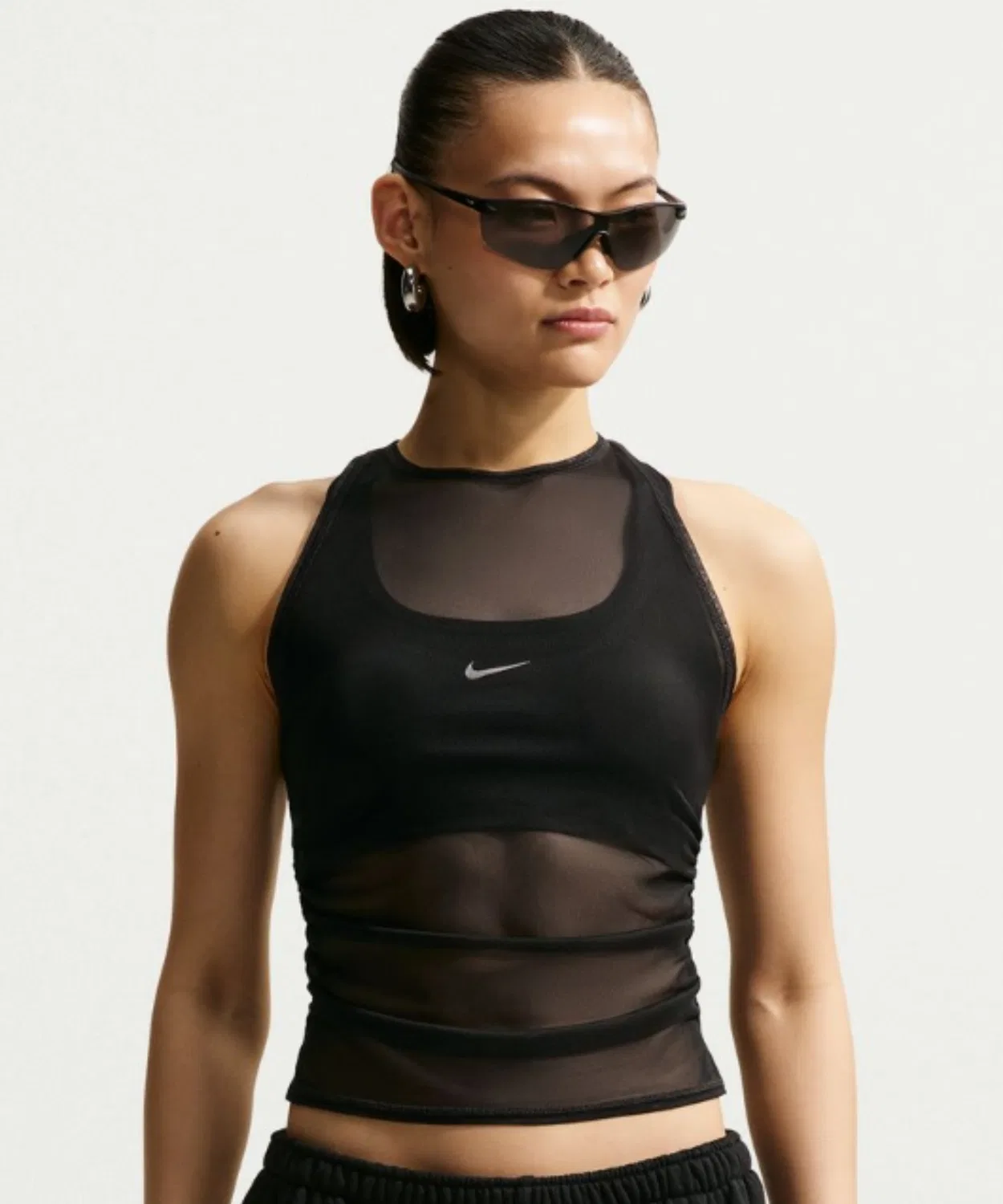 Женский топ без рукавов Nike NSW Sheer Tank, Black