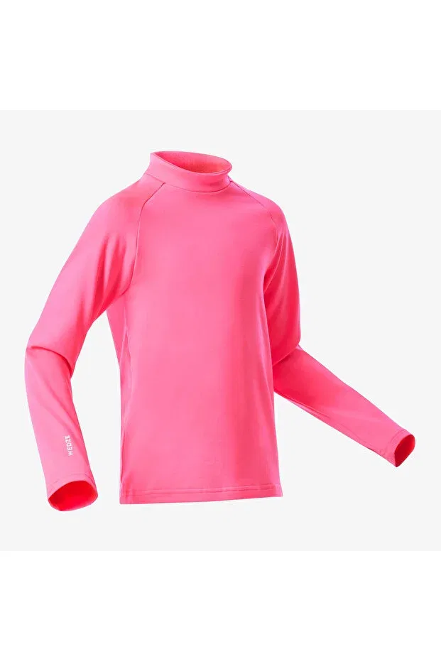 Детское термобелье для девочек с длинным рукавом Wedze Decathlon, Pink — фото 2