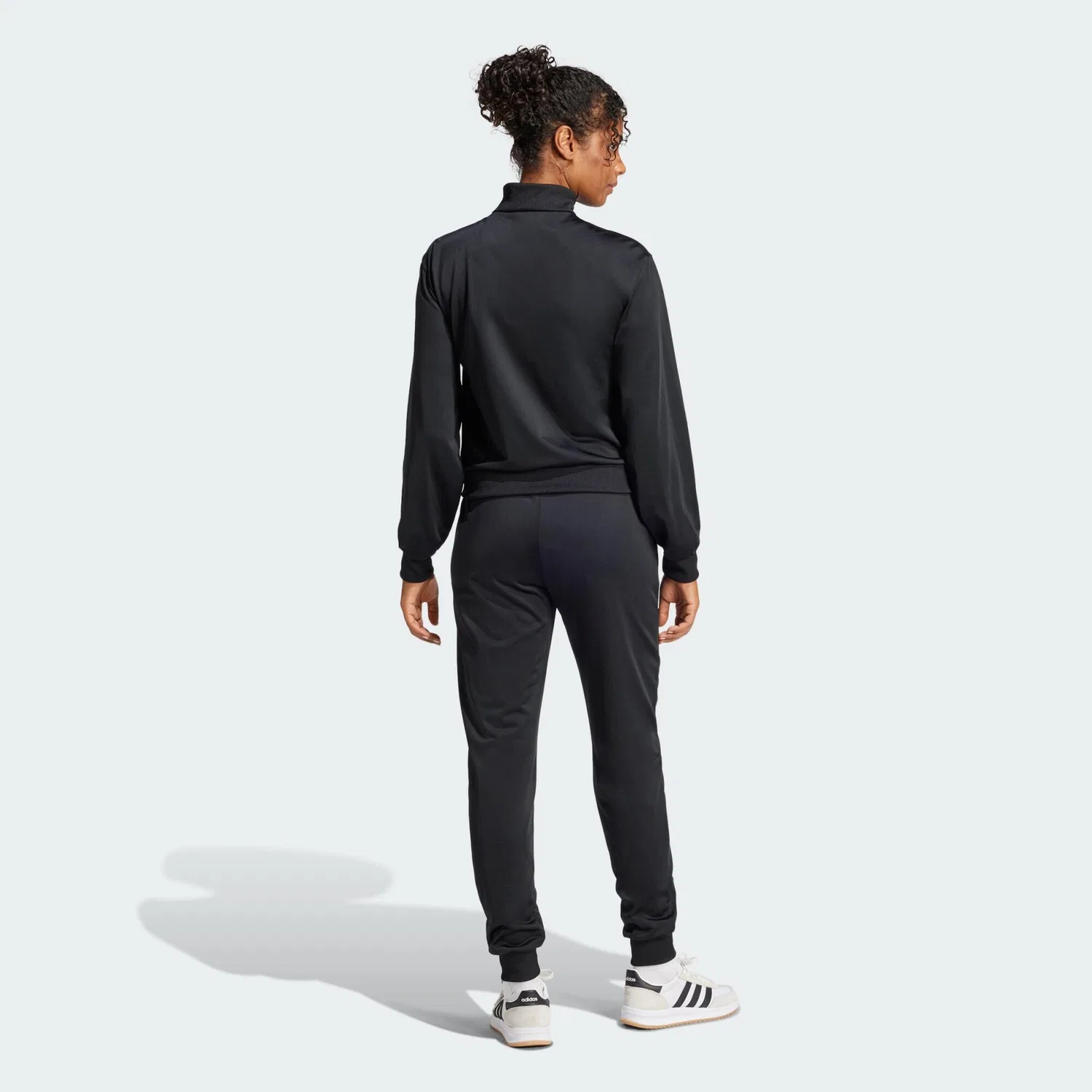 Мужской спортивный костюм с молнией Essentials Feel Cozy Adidas, Schwarz — фото 3
