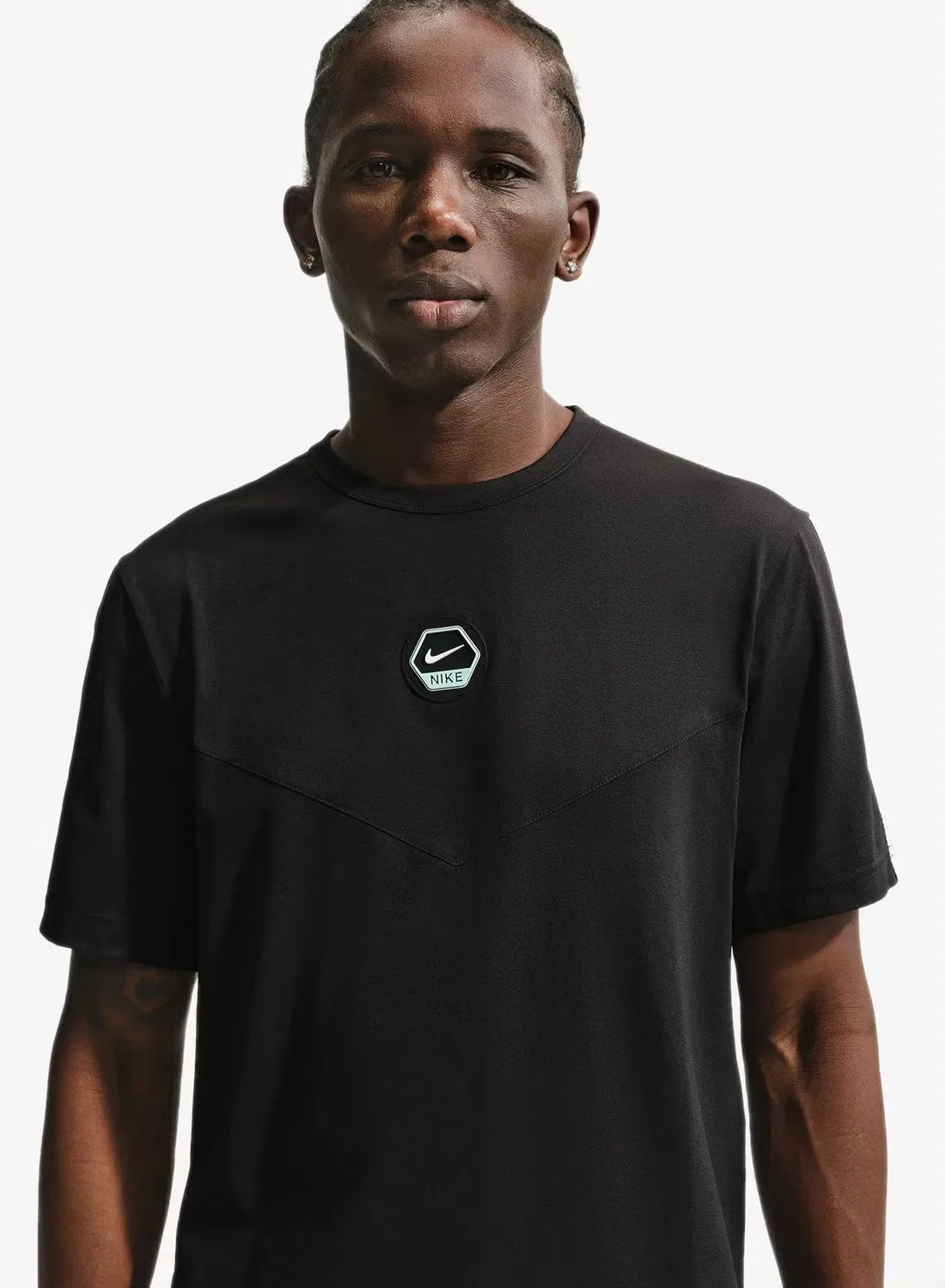 Футболка с принтом Nike NSW Club Series Dri-FIT, черный