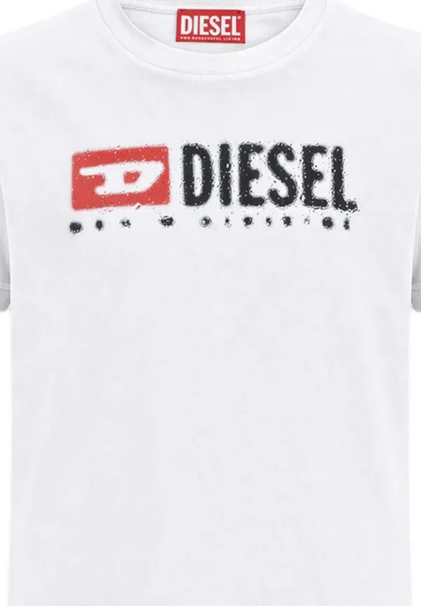 Футболка унисекс с принтом Diesel, белый — фото 3