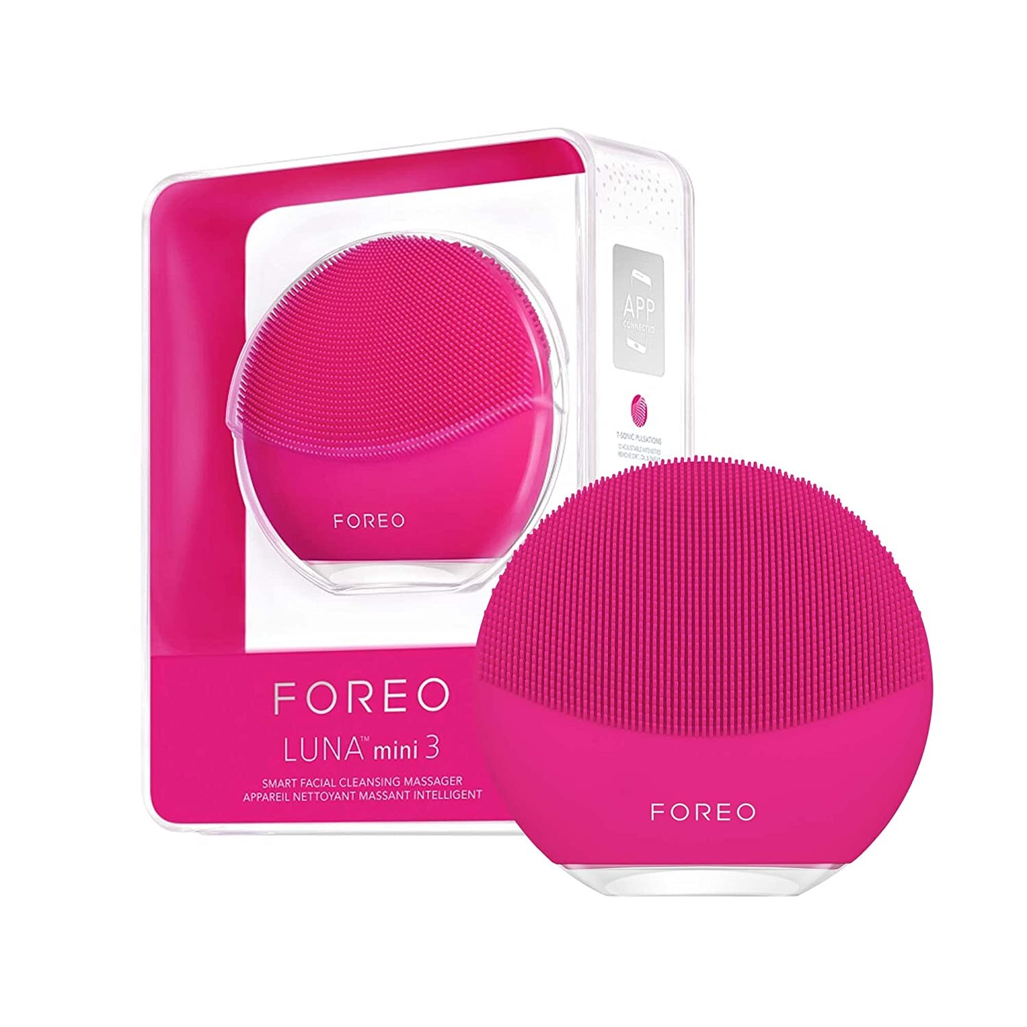 

Щетка-массажер для очищения лица FOREO LUNA mini 3, красный