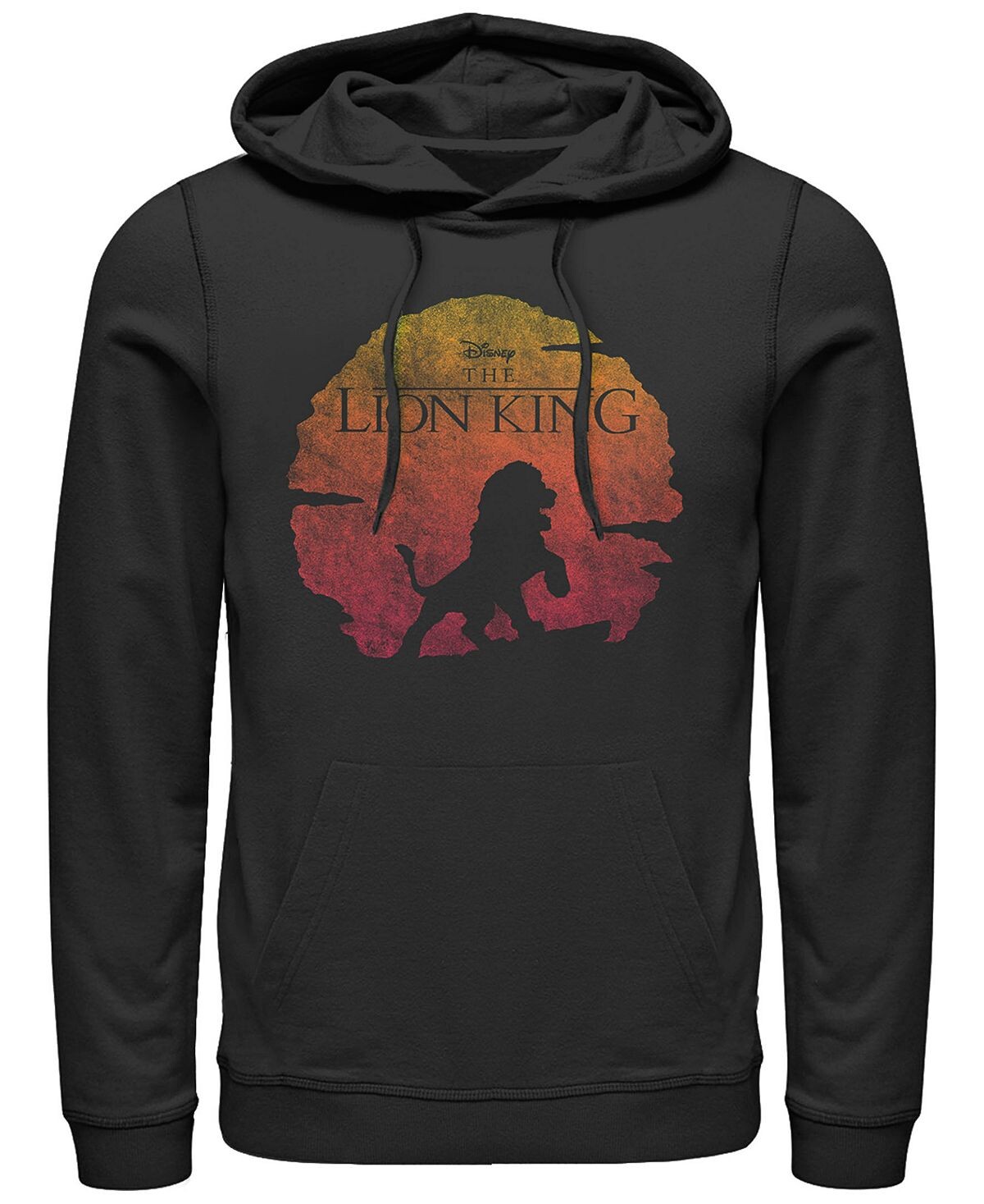 

Мужская толстовка с капюшоном и логотипом sunset в винтажном стиле disney king lion king Fifth Sun, черный