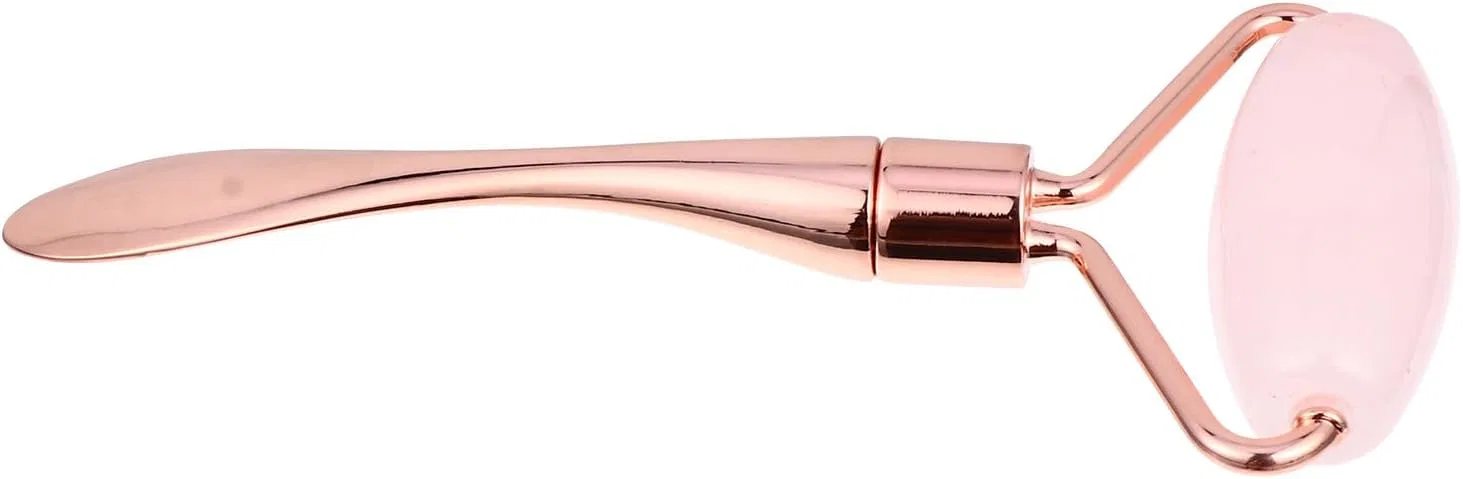 Гелевый ролик для лица KAJNBN, розовый кварц, 12 x 6 x 2 см