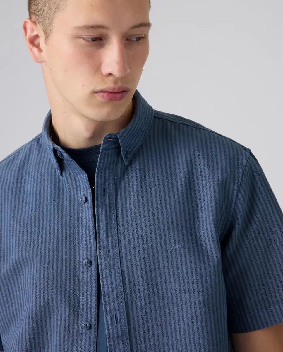 Мужская рубашка с коротким рукавом с принтом Levi's, Azul — фото 3