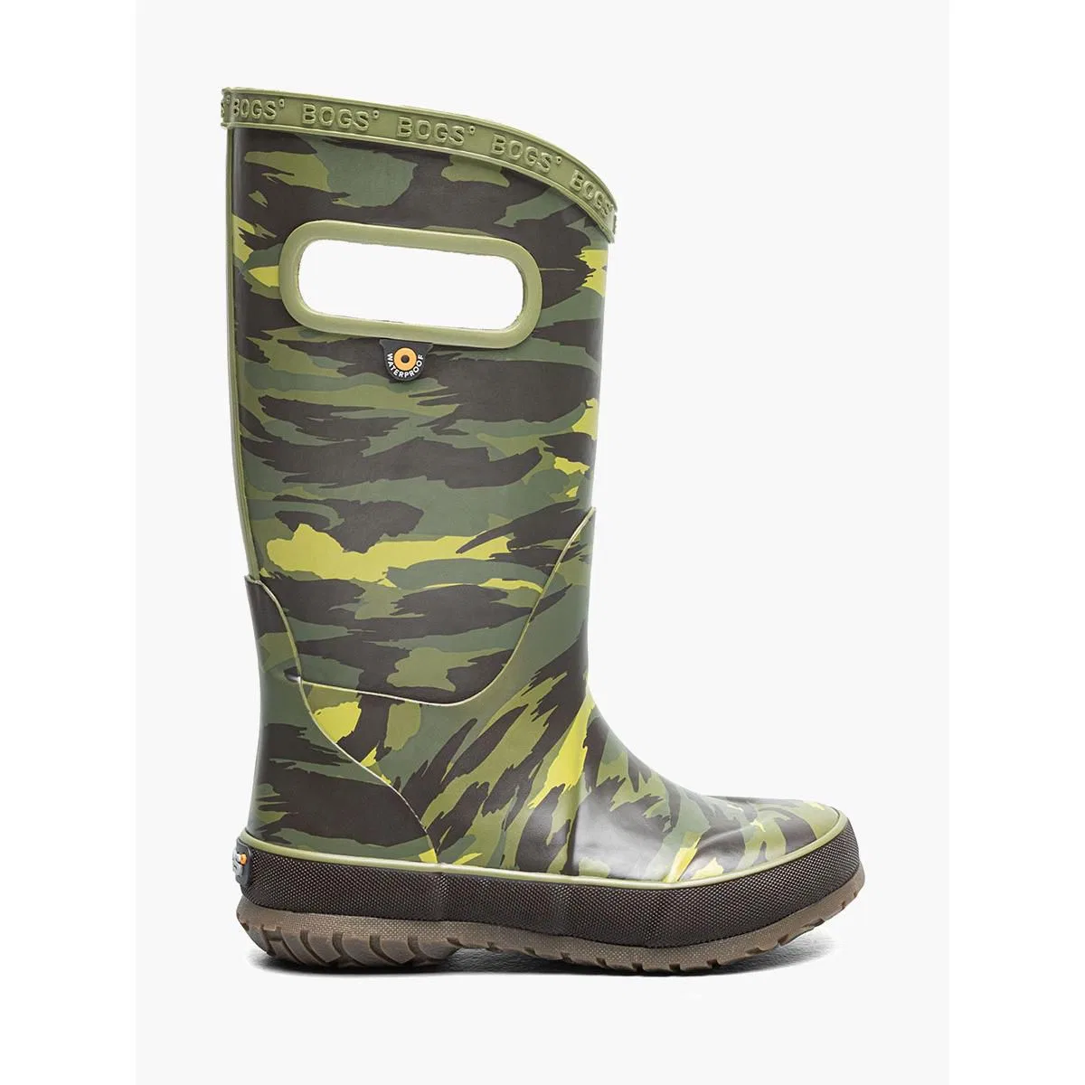 Детские сапоги для девочек водонепроницаемые Brush Camo Bogs, Green Multi