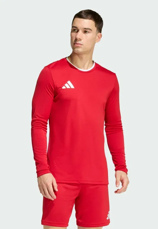 Топ с длинными рукавами Adidas Performance, белый/красный