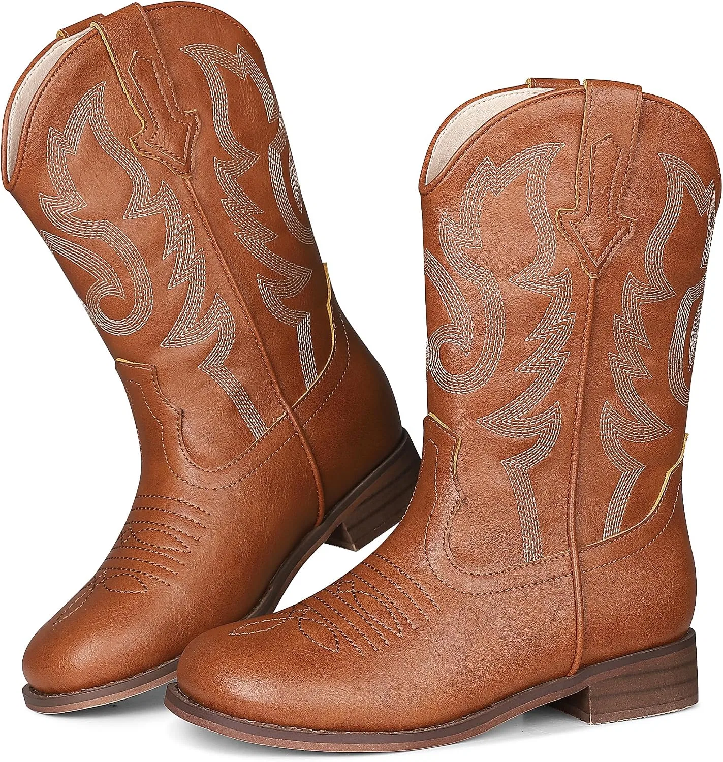 Детские сапоги для девочек с западным дизайном Atsroel, Brown