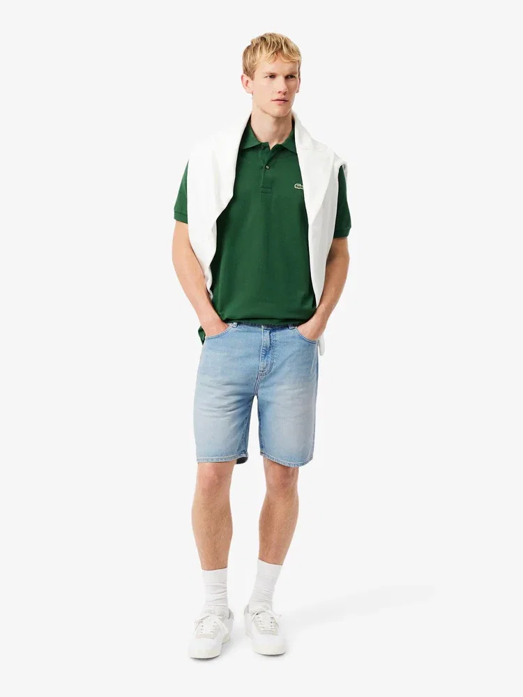 Шорты джинсовые Bermuda LACOSTE, Royal Blue — фото 4