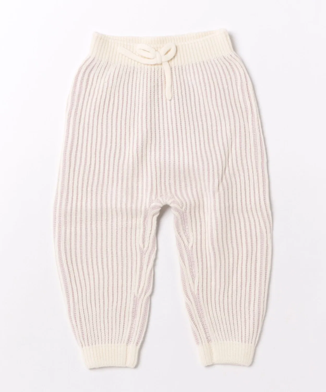 Детские штаны из футера с принтом Chunky Knit Pant Quincy Mae, Pink