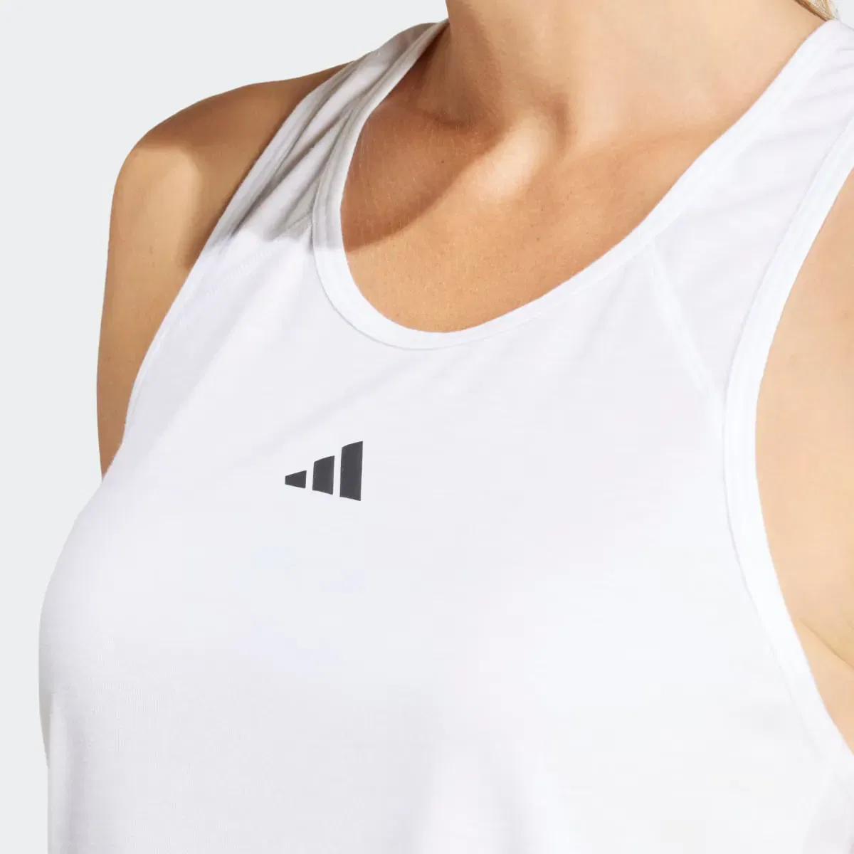 Женская майка для тренировок adidas, Blanco — фото 4