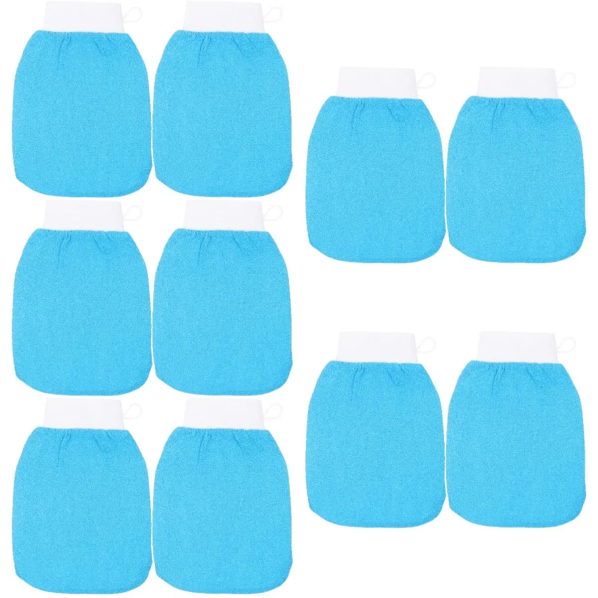 Набор эксфолирующих перчаток 10 шт, FRCOLOR, Blue