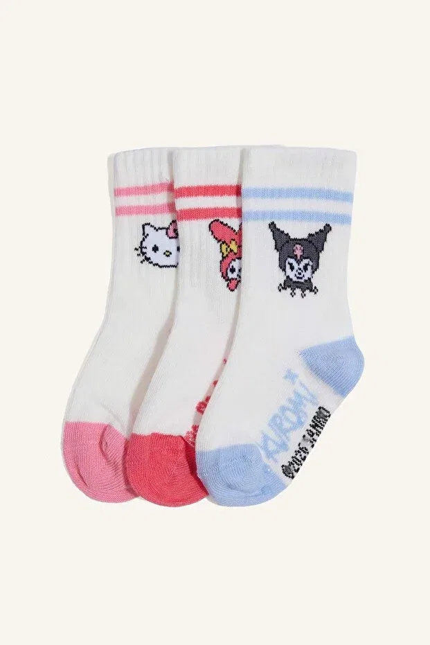 Детские носки с длинным голенищем с принтом Hello Kitty Defacto, Multicolor Kr1