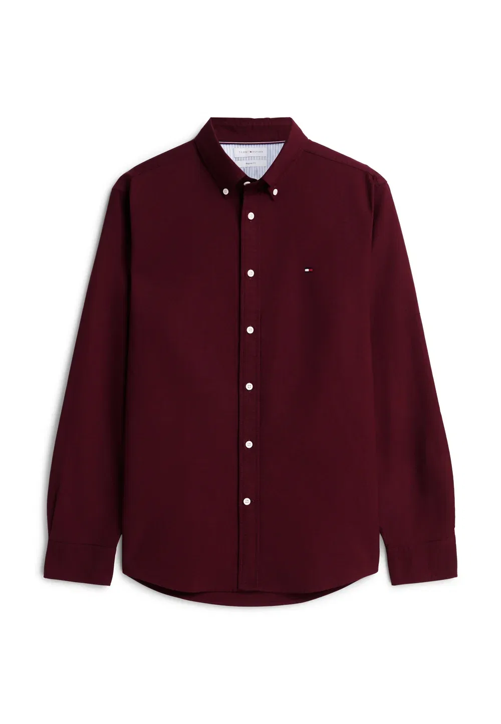 Рубашка Solid heritage oxford rf - рубашка Tommy Hilfiger, Burgundy/Burgundy Solid — фото 4