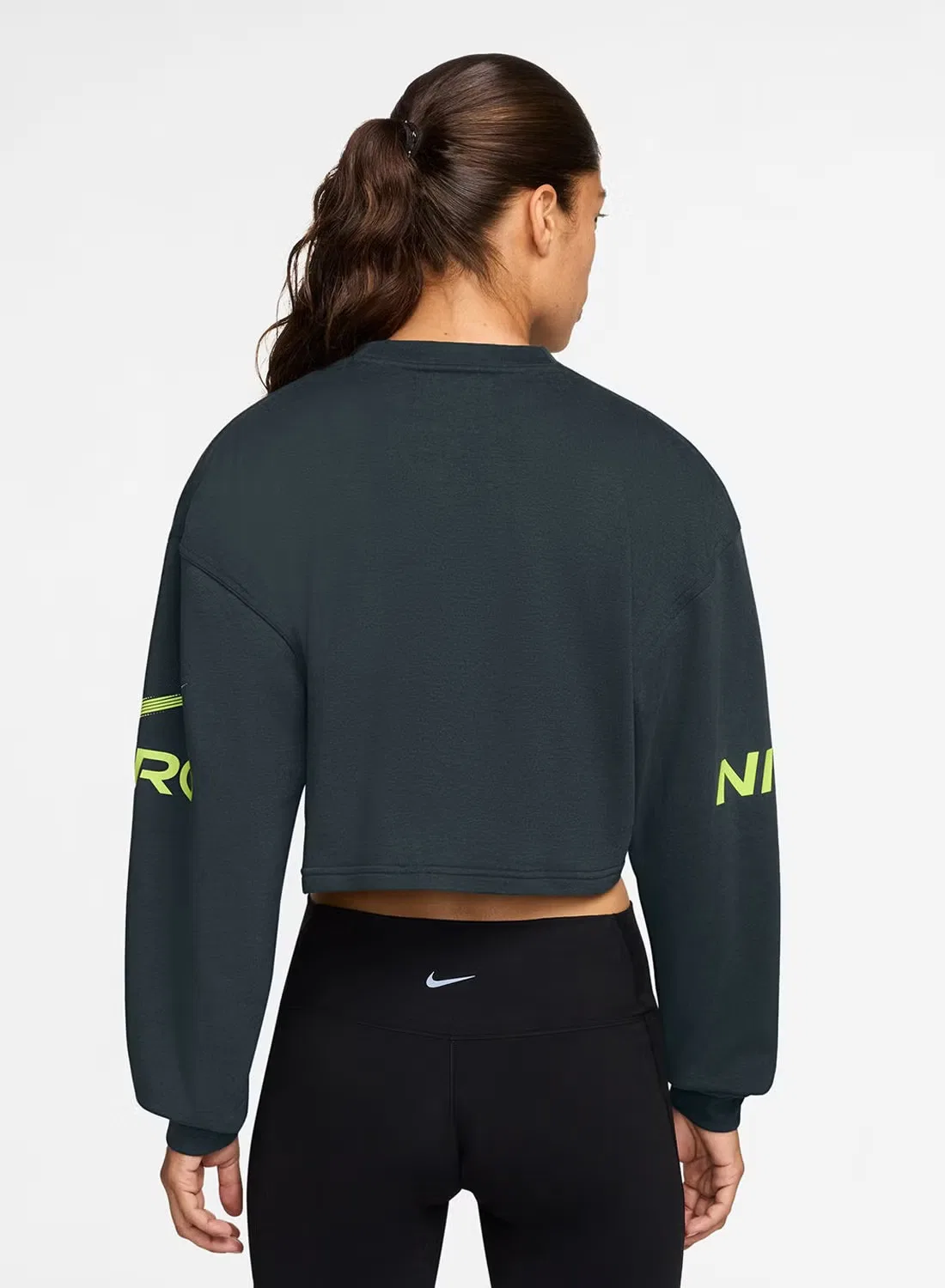 Свитшот с графическим принтом Pro Dri-Fit Nike, морской водоросли — фото 2