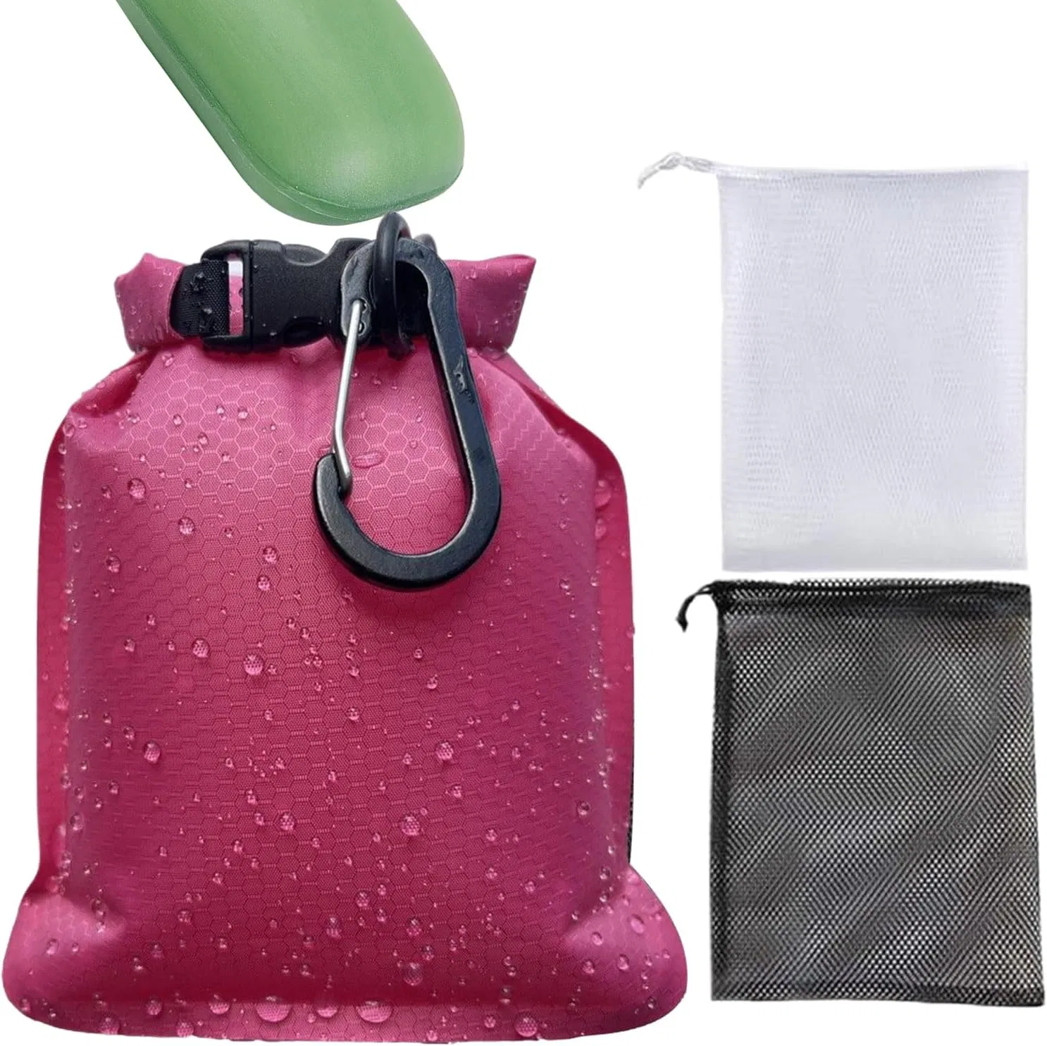 Сумка для мыла, нейлон, 13x4x17 см, Hot Pink Generisch