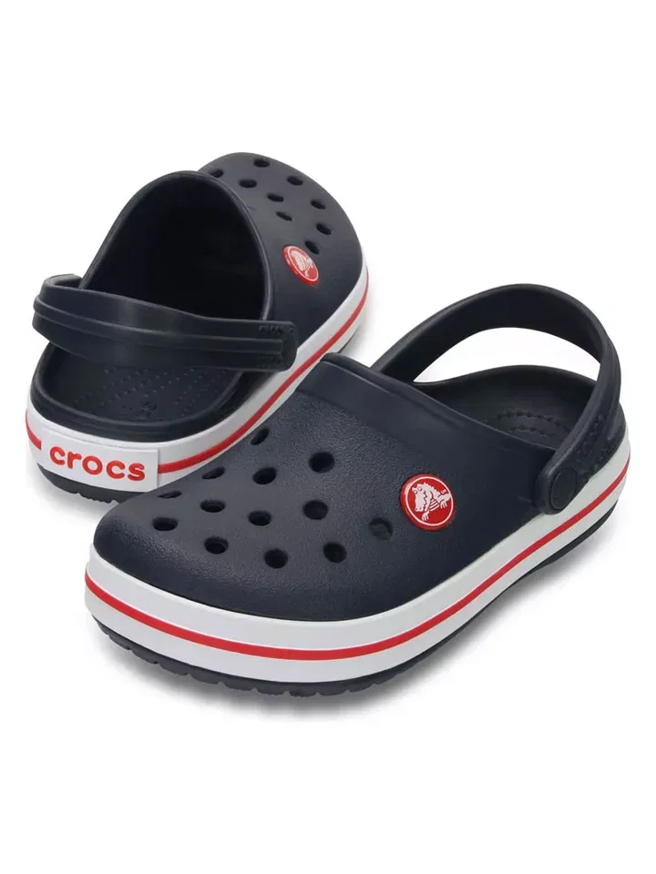 Кроксы с контрастной полосой Crocband, темно-синий Crocs — фото 3