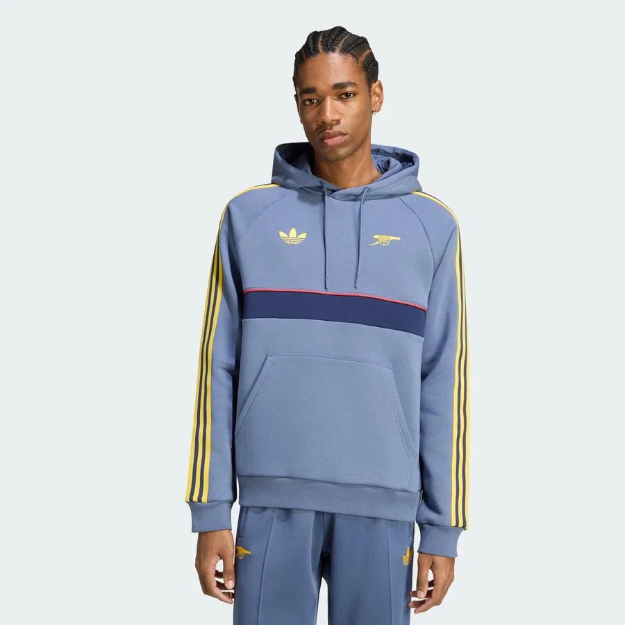 Спортивная толстовка ADIDAS PERFORMANCE 'Arsenal FC' в темно-синем и небесно-голубом цветах — фото 2