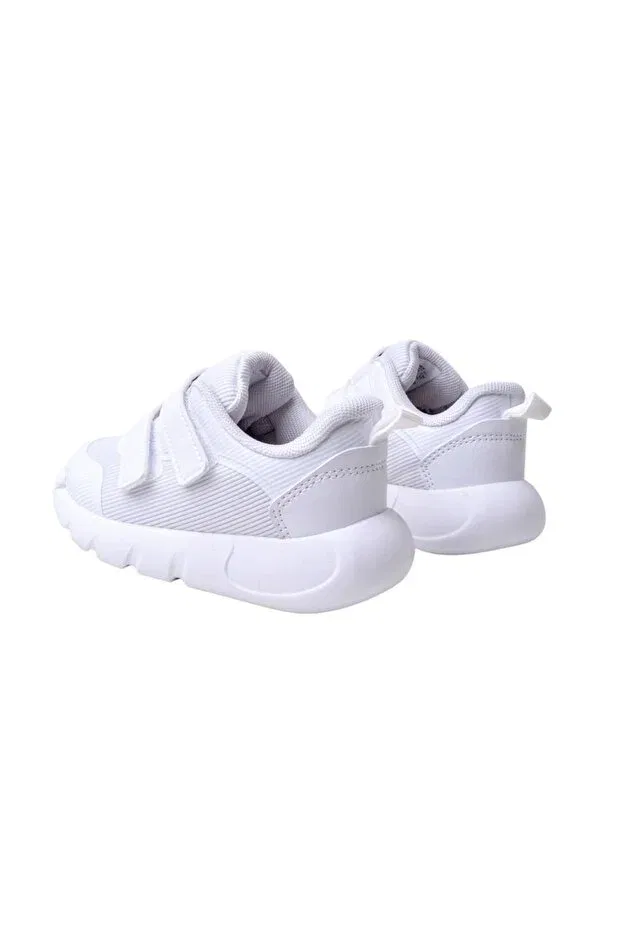 Детские спортивные туфли для мальчиков с липучкой Vicco, White — фото 4