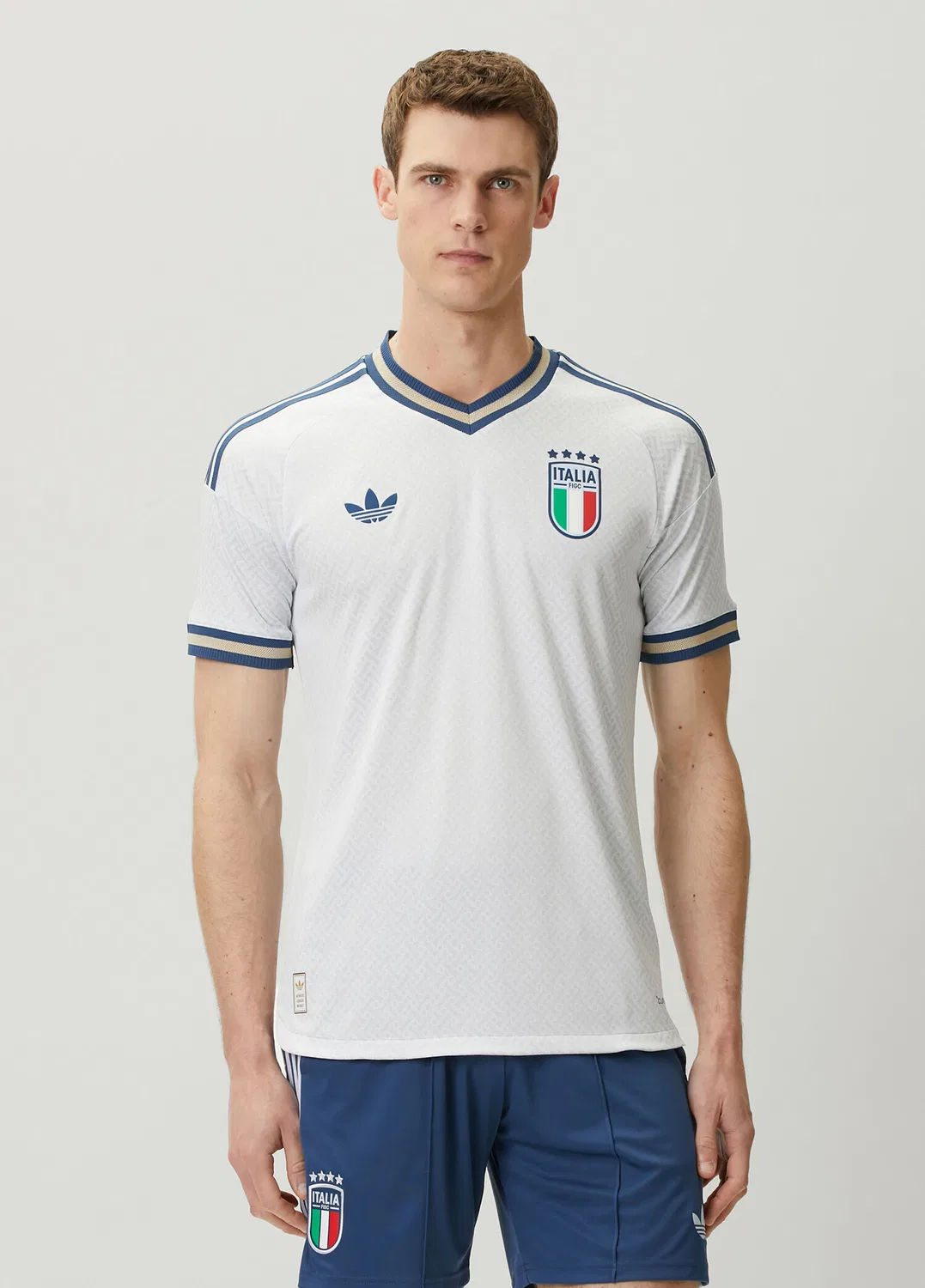 Свитшот Adidas İtalya 26 Authentic Deplasman Forması, Mavi — фото 3