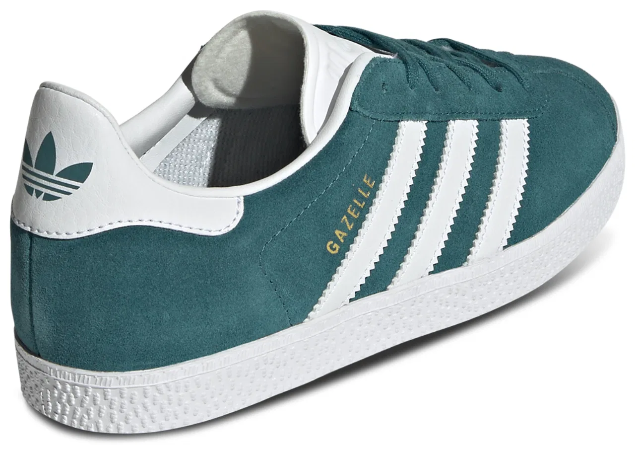 Кроссовки для девочек Gazelle Adidas, цвет Legacy Teal/Gold Metallic/White — фото 4