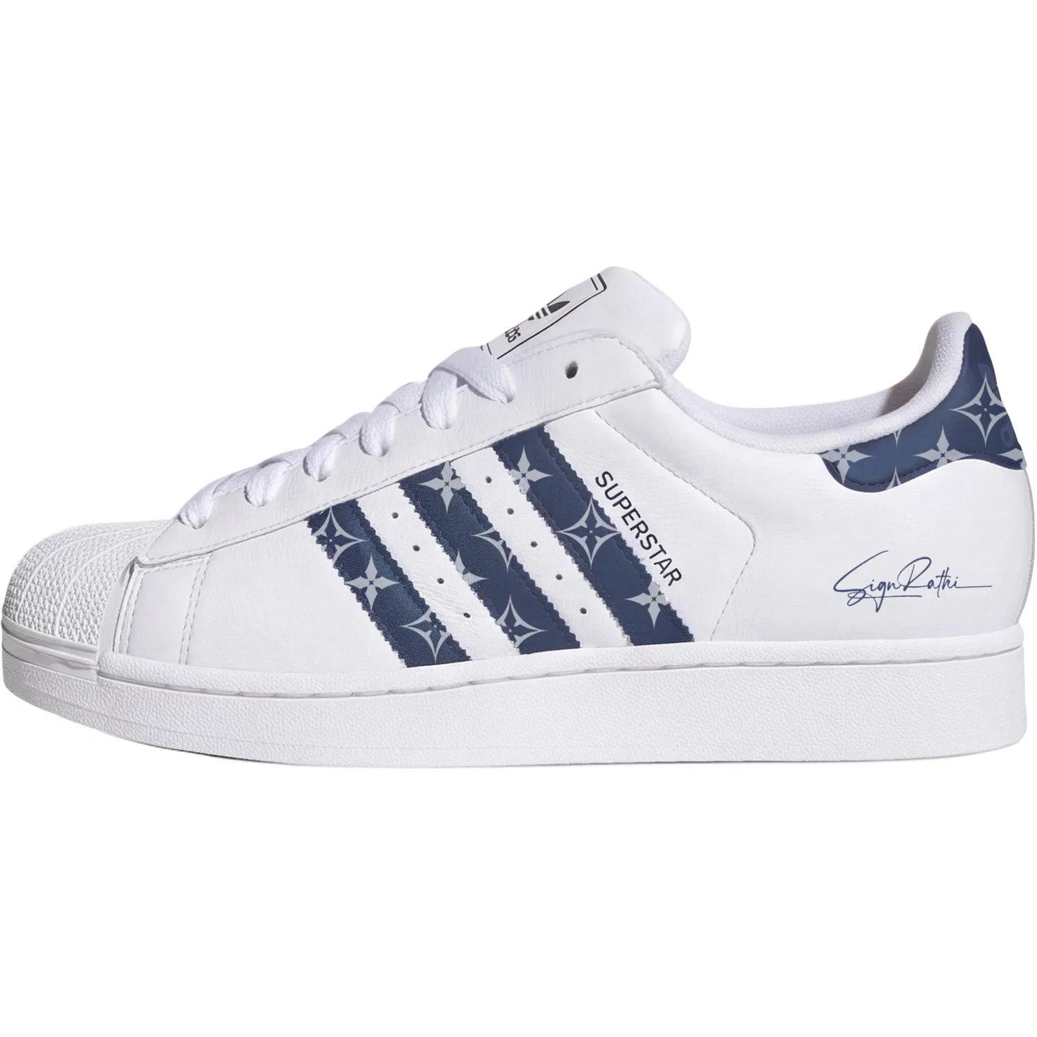 Детские кеды для скейтбординга с кастомной росписью Adidas Originals, Elegant Blue