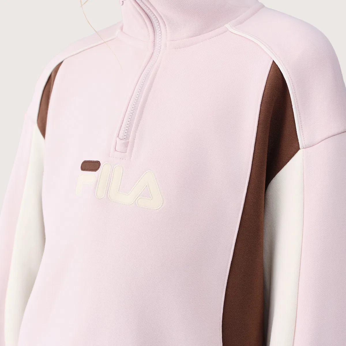 Детская толстовка с отложным воротником Peach Fairy Pink FILA KIDS — фото 4