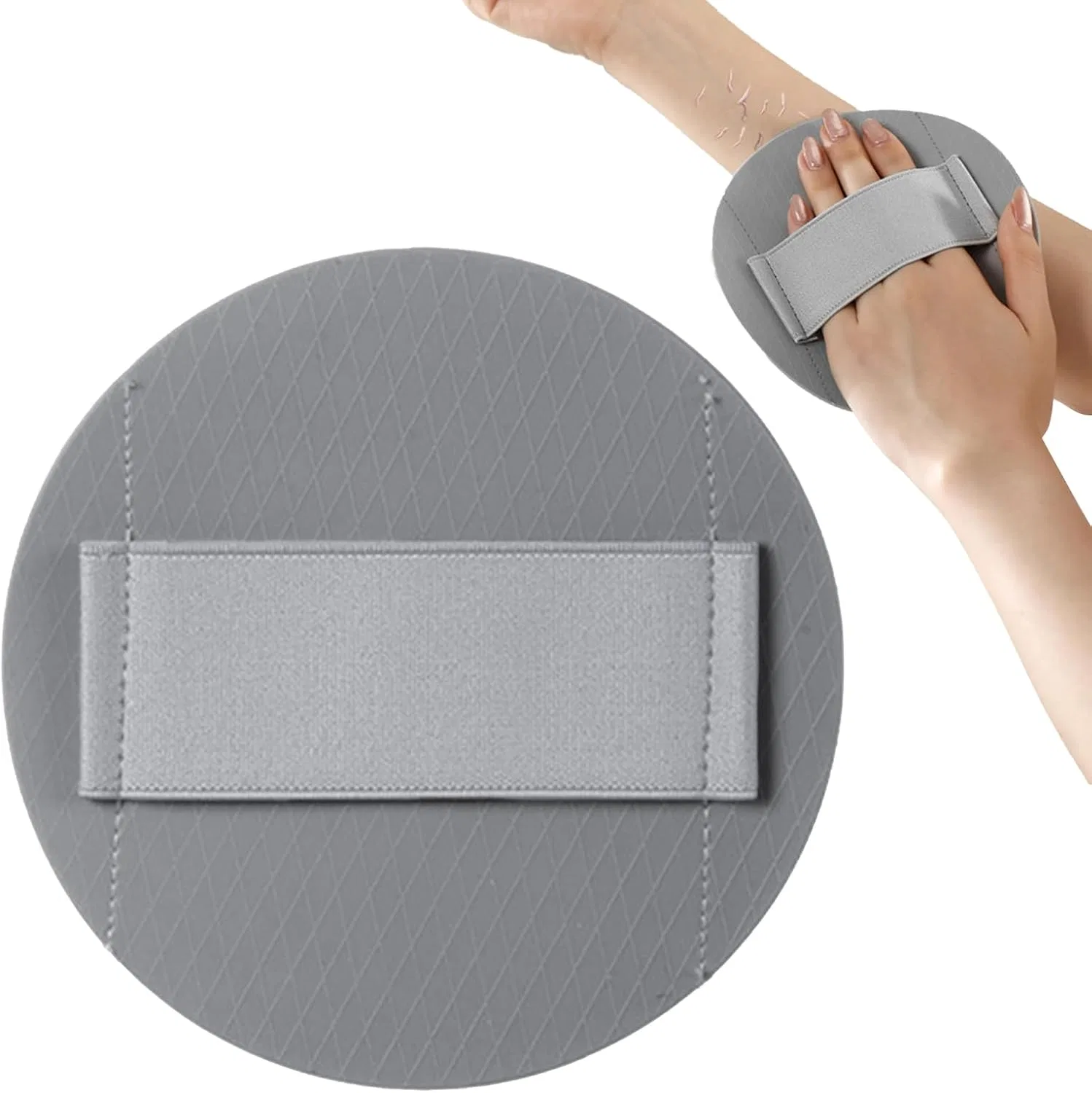 Силиконовая щетка для тела, круглая, Bkljkf, 1 шт, 50 г, Grey