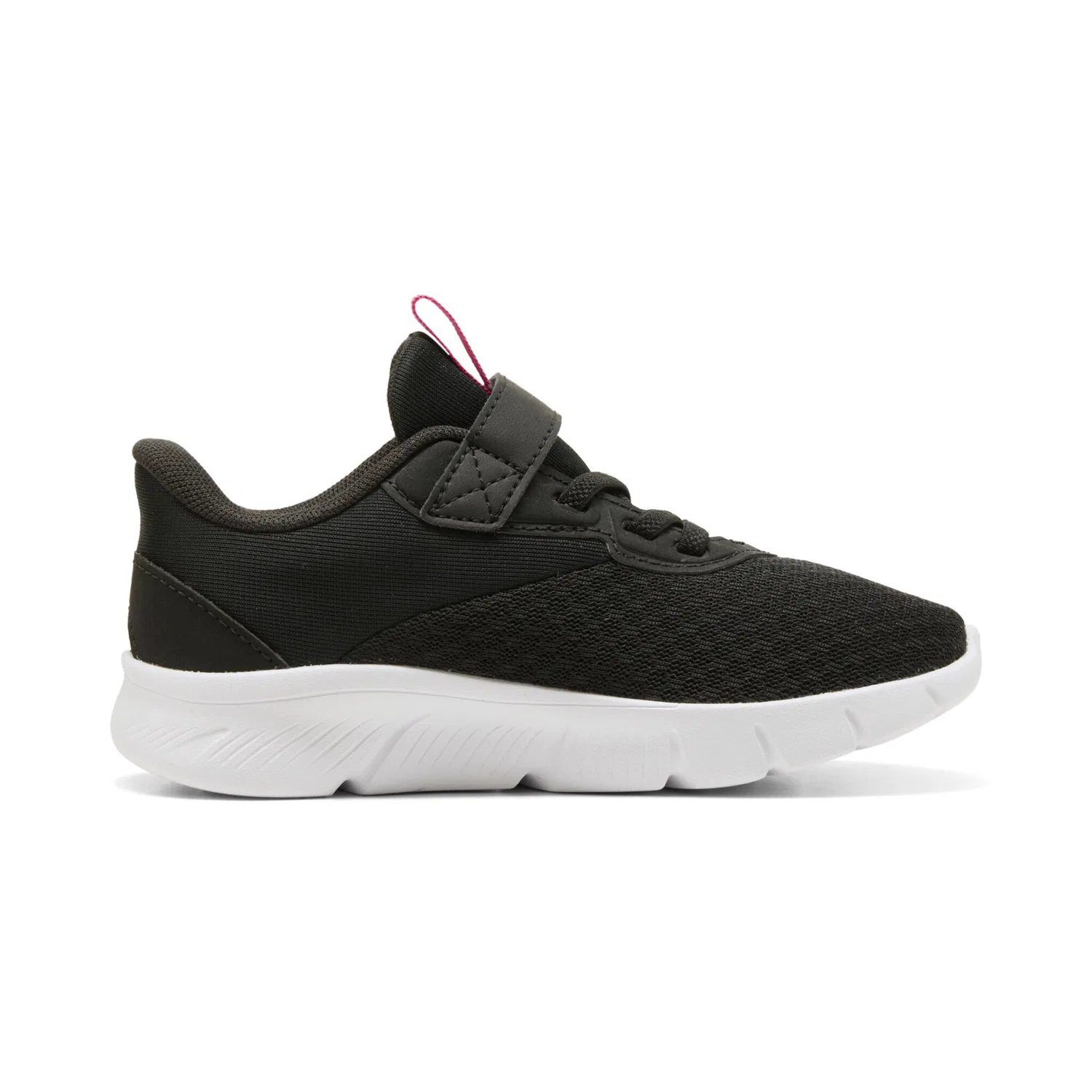 Детские текстильные кроссовки на липучке FLEXFOCUS MODERN BLAZE FADE AC PS PUMA, Black/Pink Opal/White — фото 3