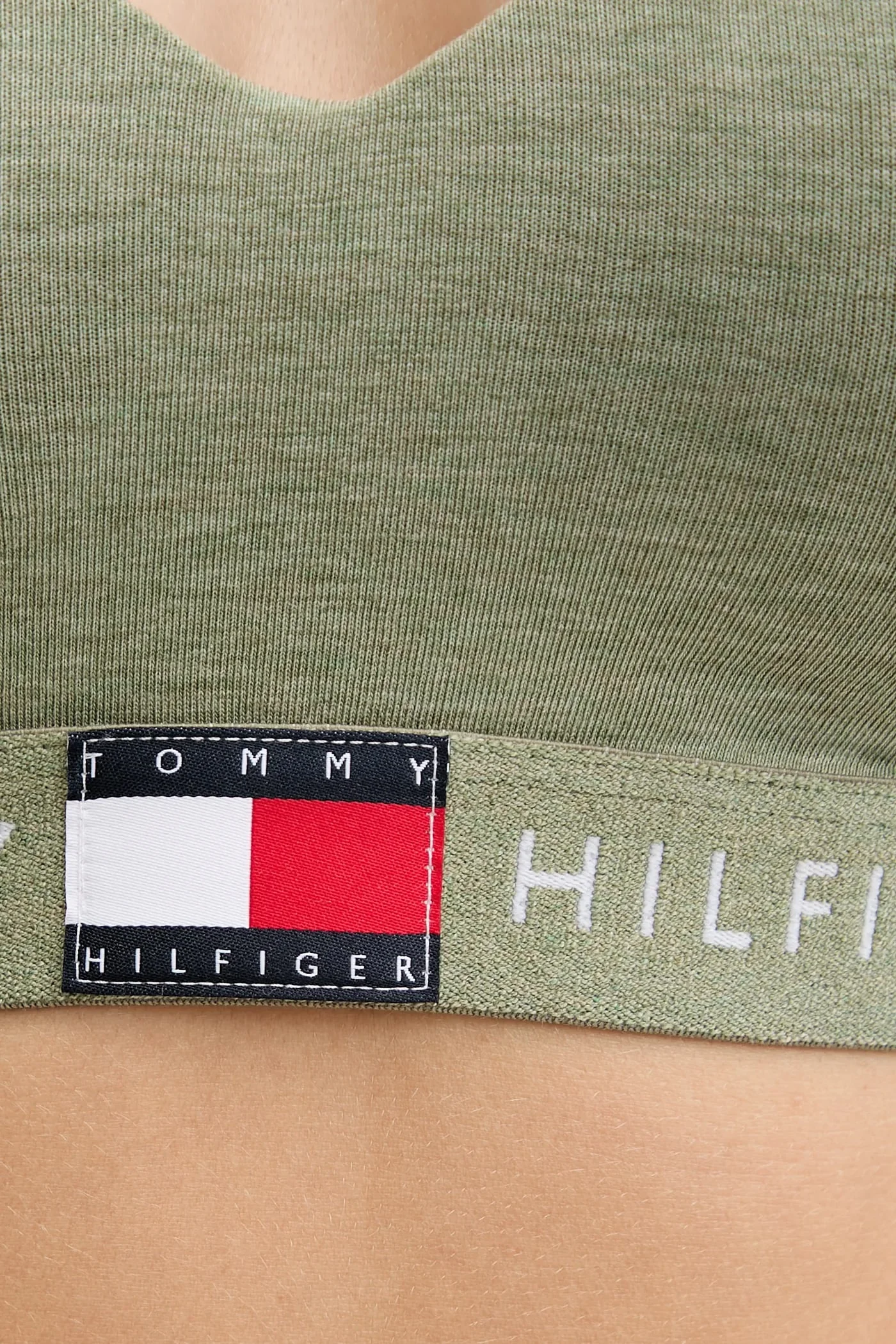 Бюстгальтер Tommy Hilfiger Heritage Padded Push-Up, зеленый — фото 4