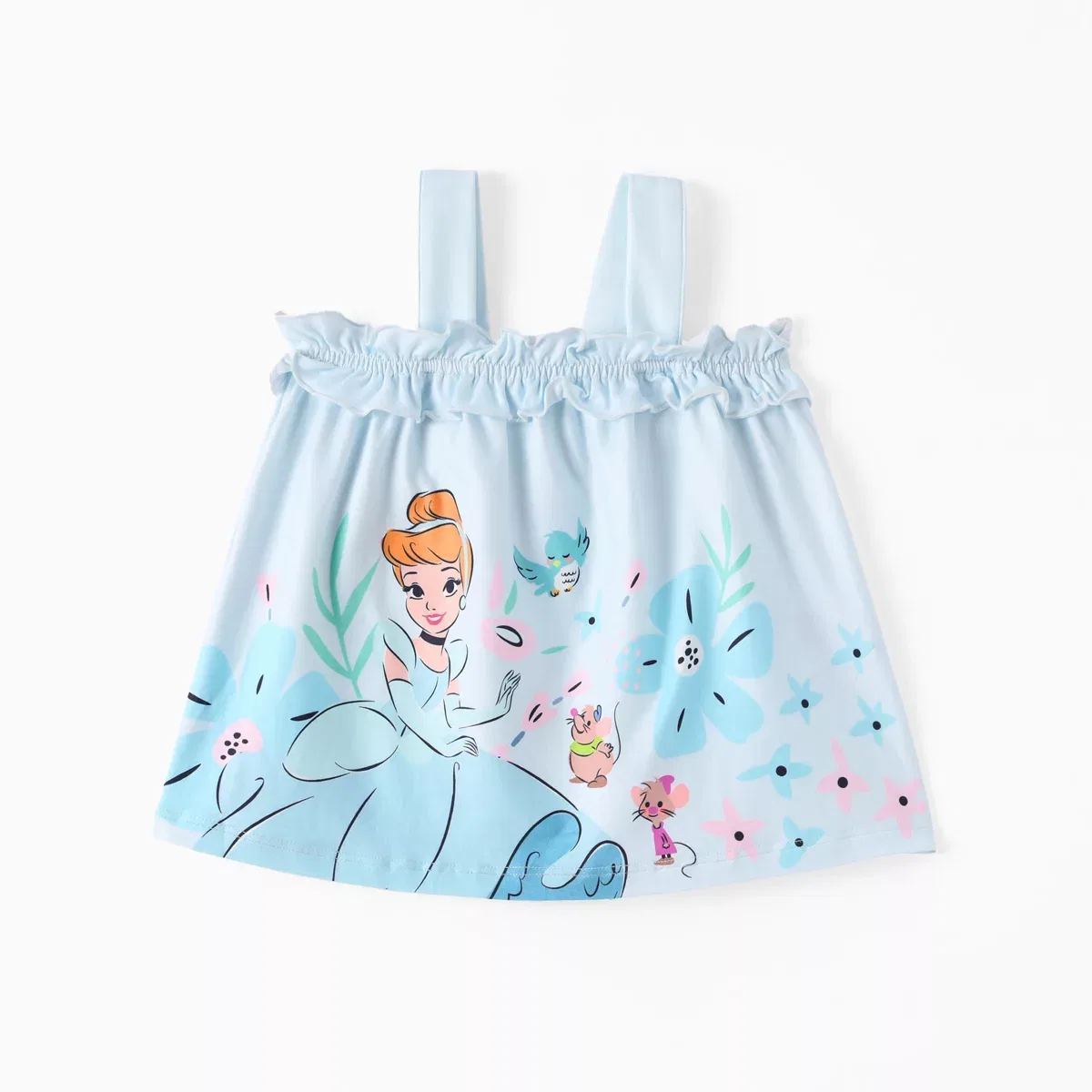 Детский комплект для девочек с принтом Cinderella Disney Light Blue — фото 2