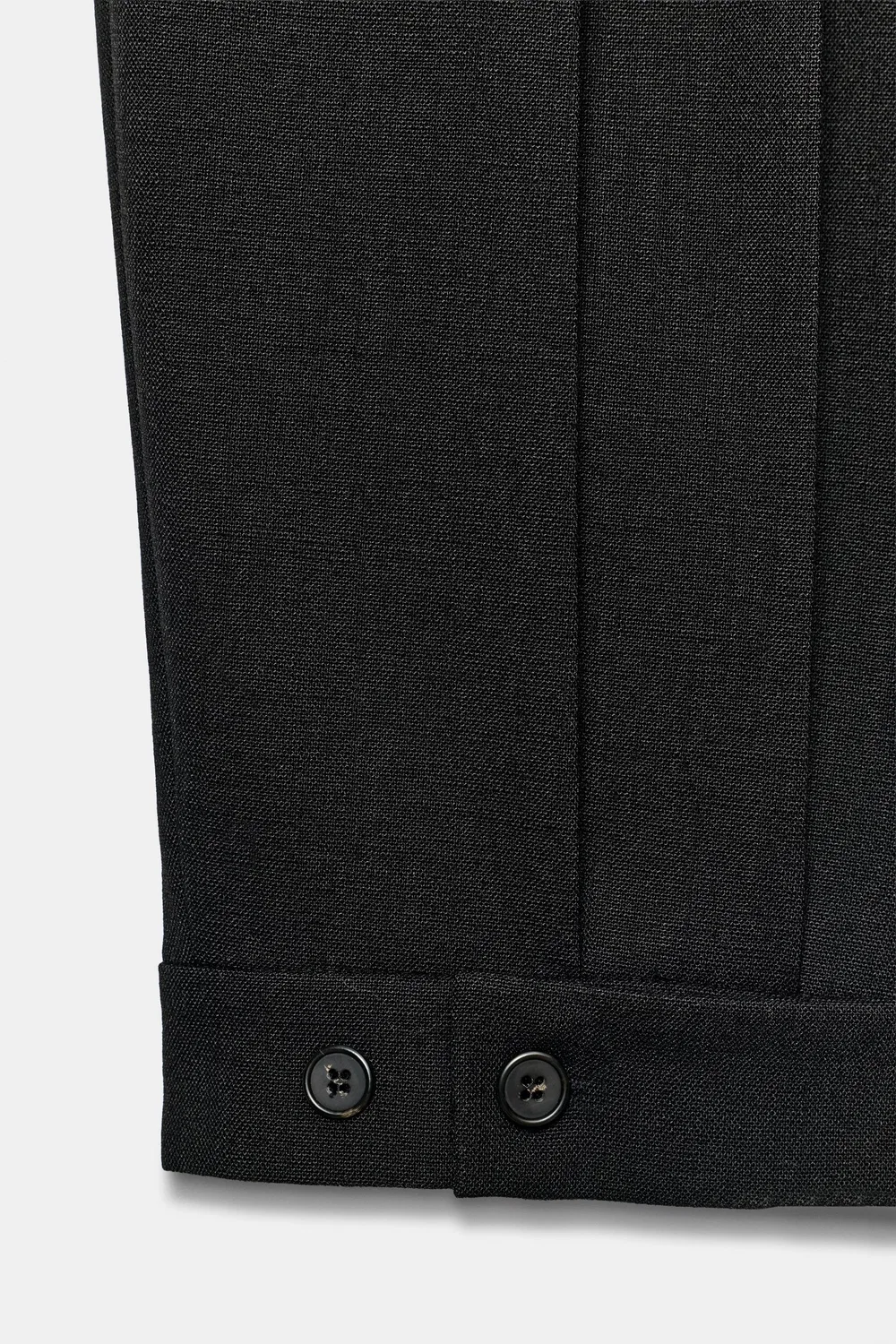 Брюки ZW COLLECTION с вытачками и петлями для ремня ZARA, Black — фото 4