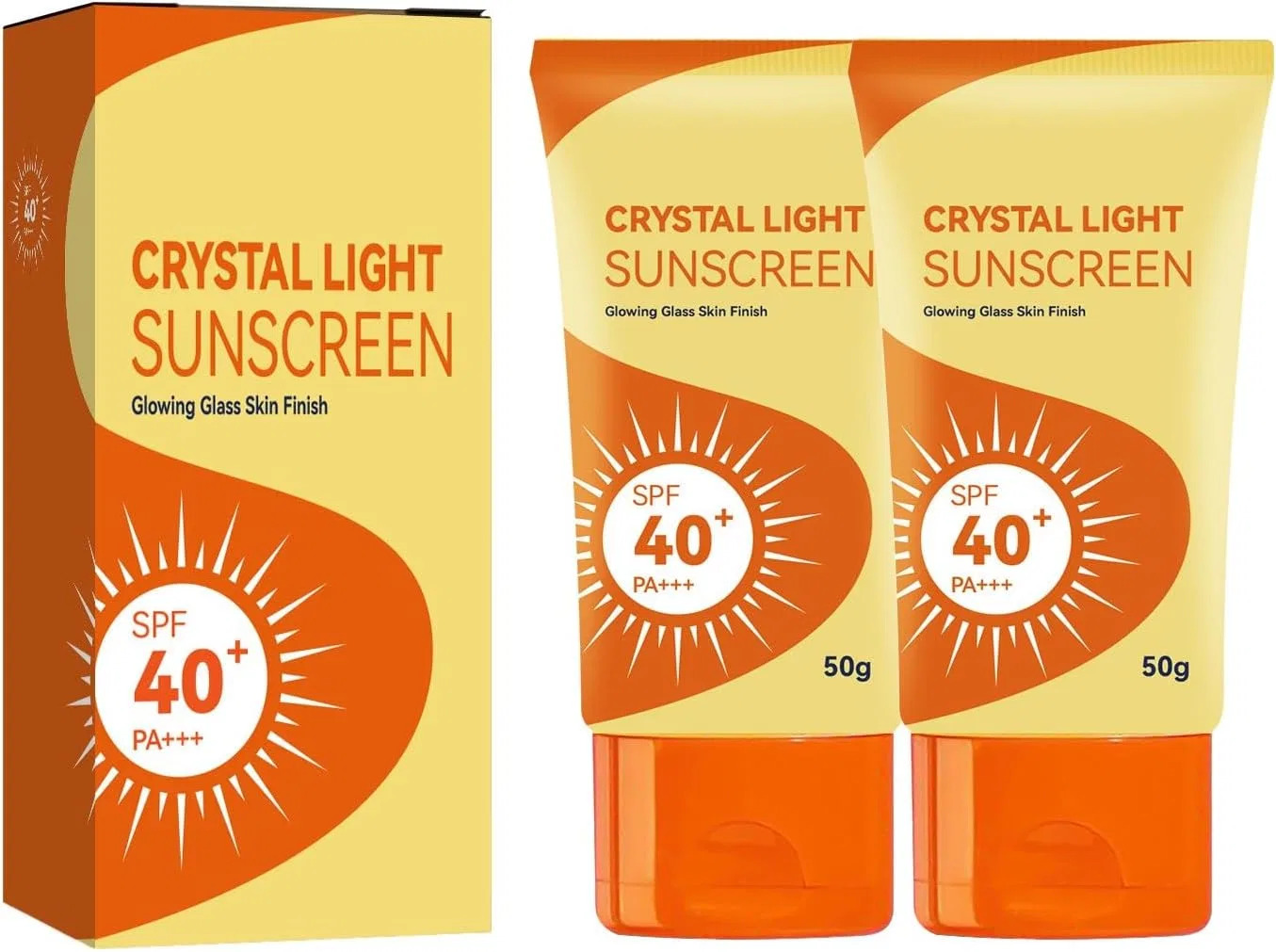 Солнцезащитный крем для лица SPF 40, Aoseiens, 50 г, 2 штуки