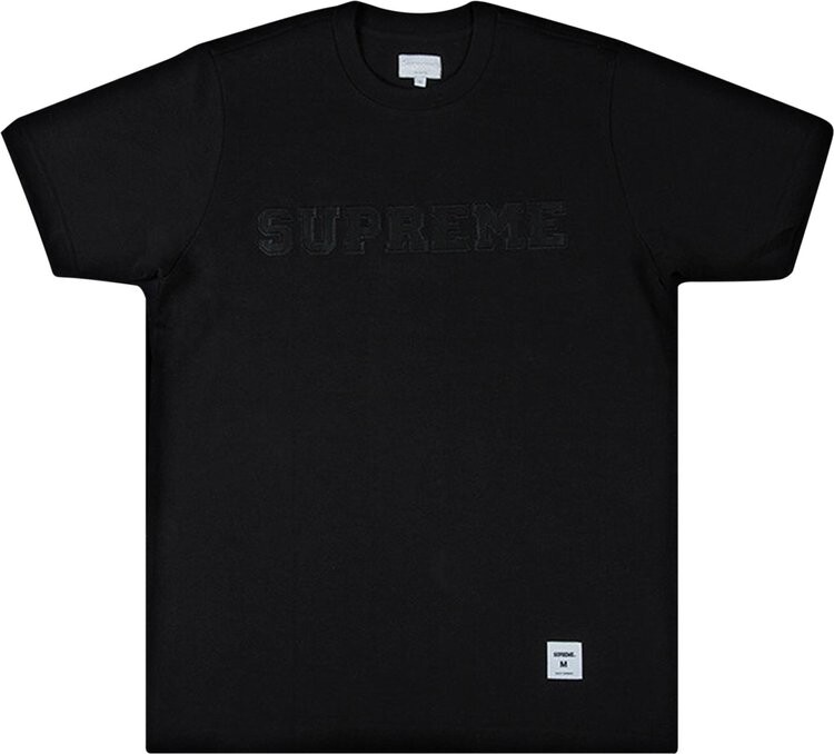 

Футболка Supreme Collegiate Tee 'Black', черный