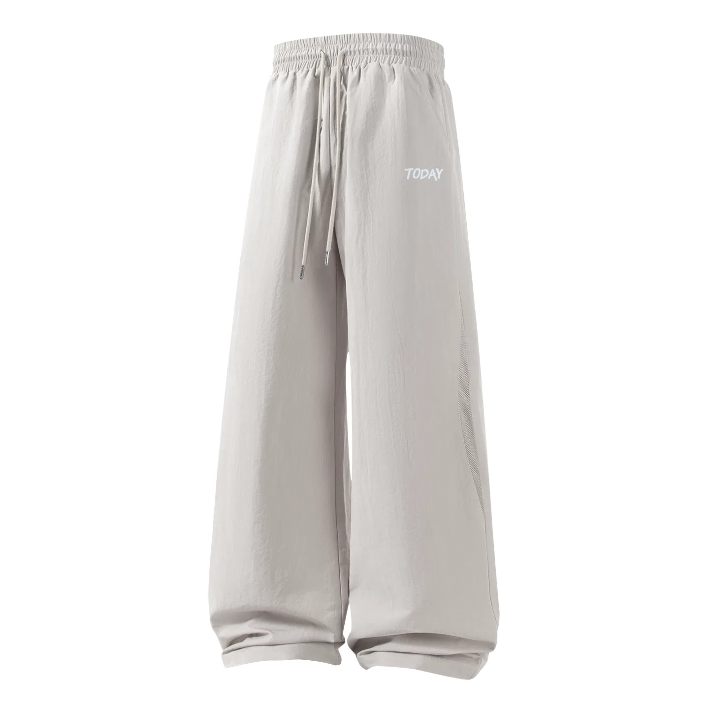 Детские повседневные брюки прямого кроя с принтом MINISO, Apricot Smooth Blue Graffiti Pants Logo