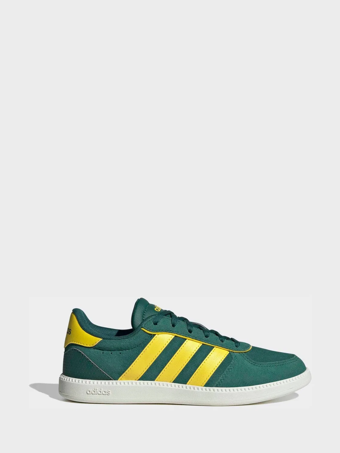 Кроссовки кожаные Breaknet Sleek adidas, зеленые