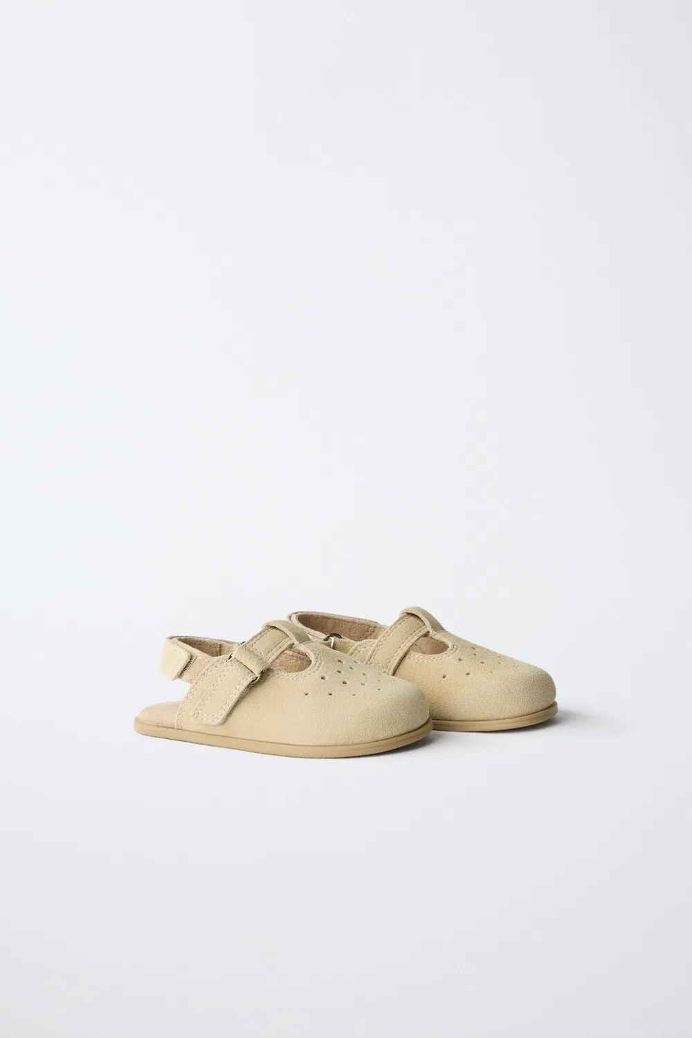 Кожаные сабо для ходьбы босиком ZARA, Sand Brown — фото 2