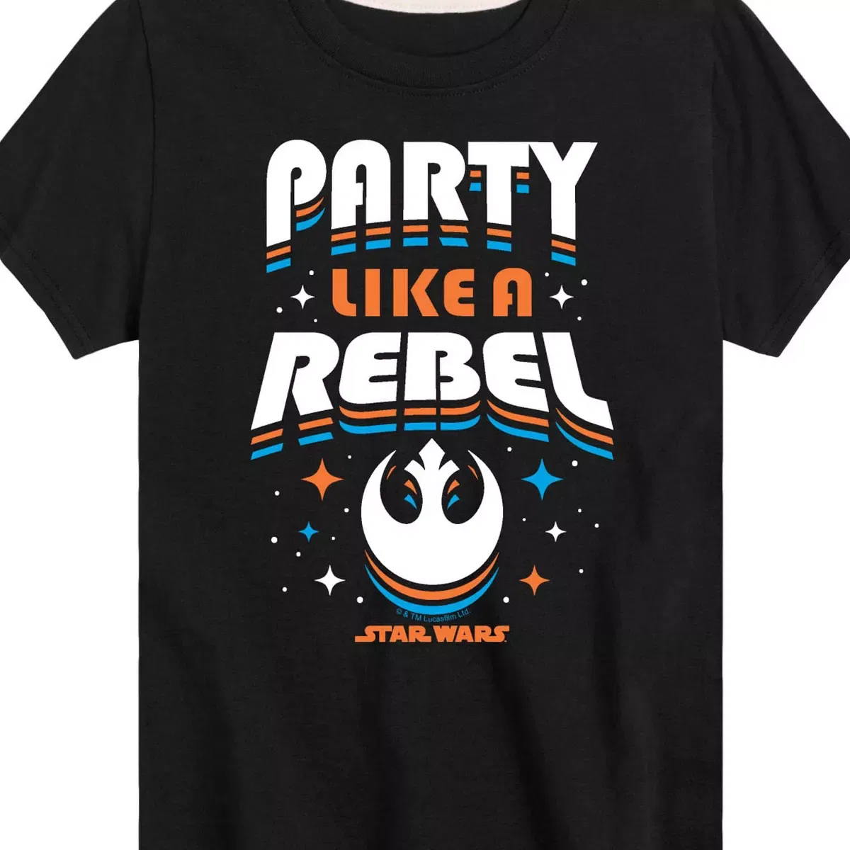 Детская футболка с длинным рукавом Party Like A Rebel Star Wars, Heather Charcoal — фото 2