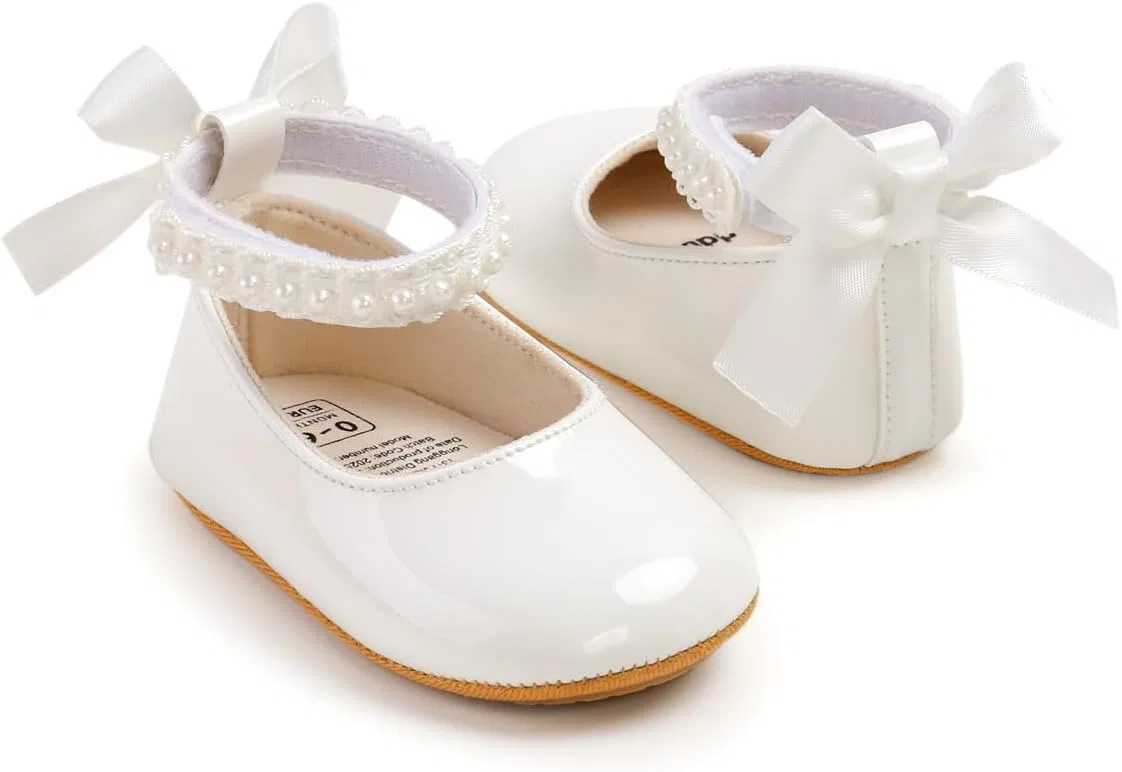 Детские туфли Мэри Джейн для девочек HsdsBebe, Leather White