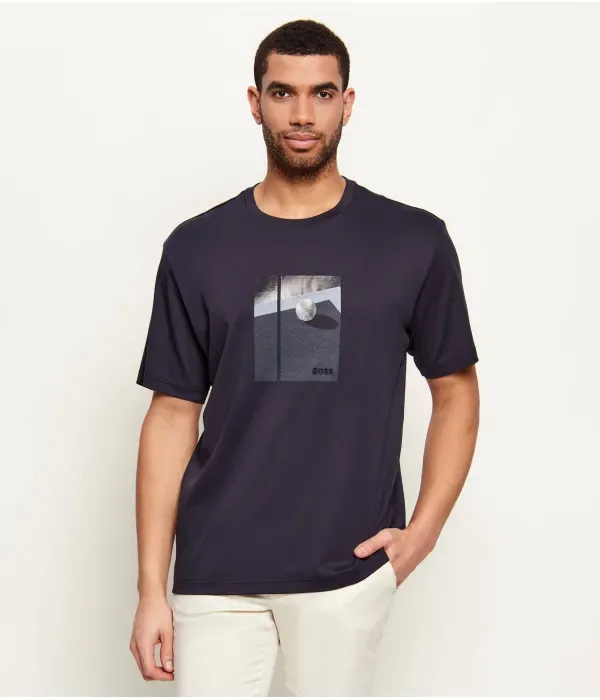 Футболка TS_Join relaxed fit Boss Green, темно-синий