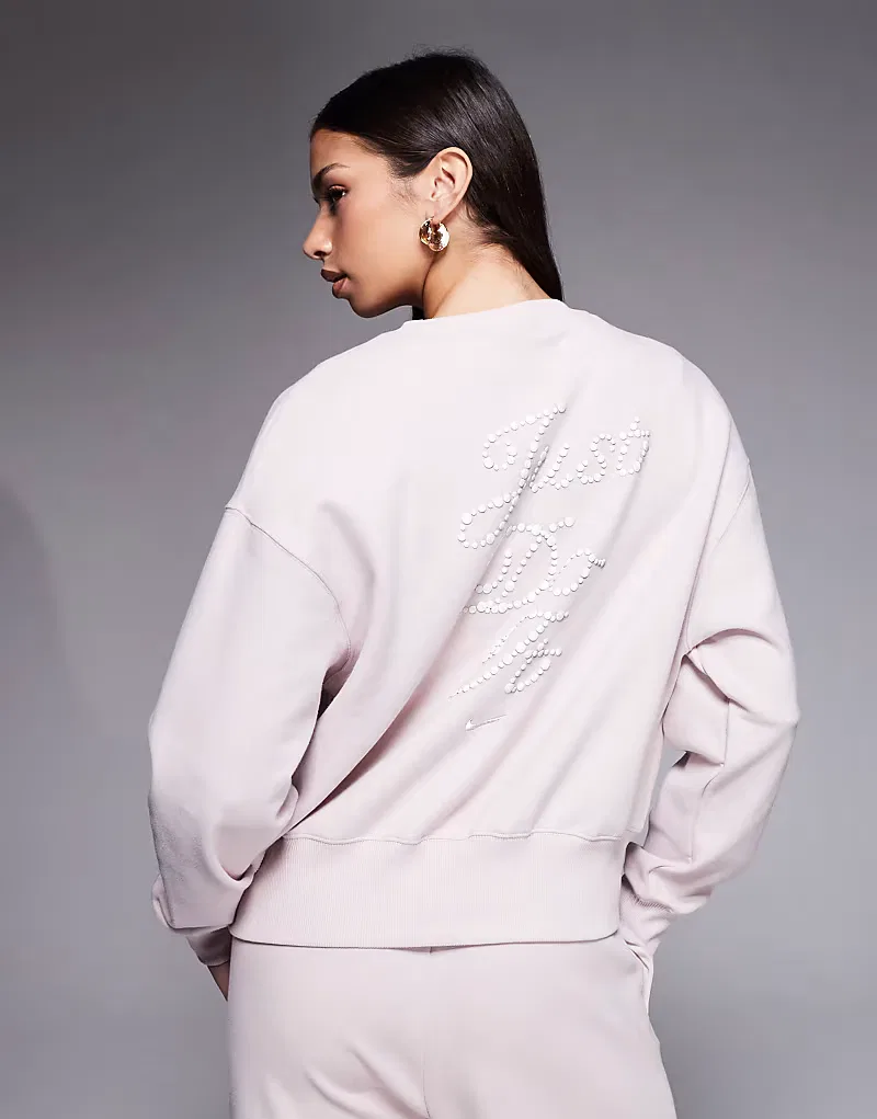 Толстовка оверсайз Phoenix Fleece Nike, розовый