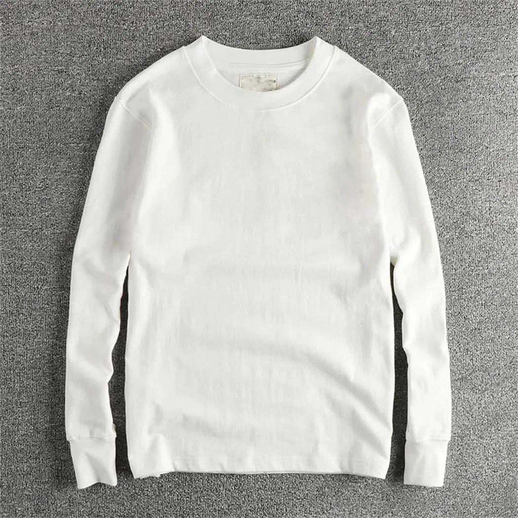 Мужская футболка с длинным рукавом винтажная Casual Base Top, Black — фото 2