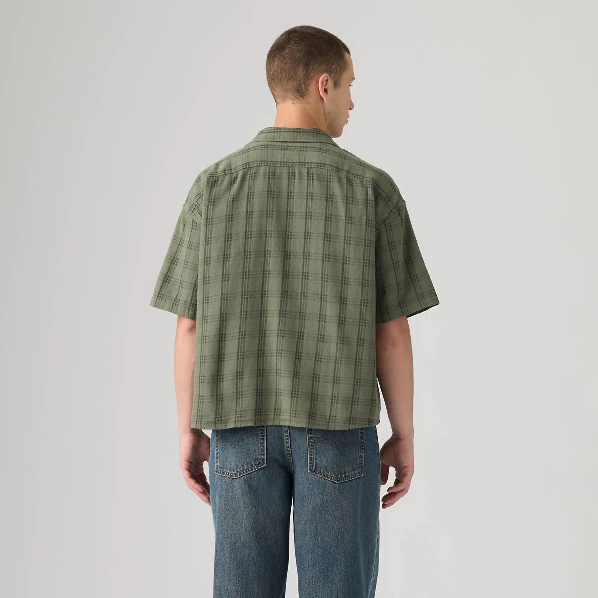 Рубашка свободного кроя для полевых работ Levi's, Atkins Plaid Mulled Basil - Green — фото 4