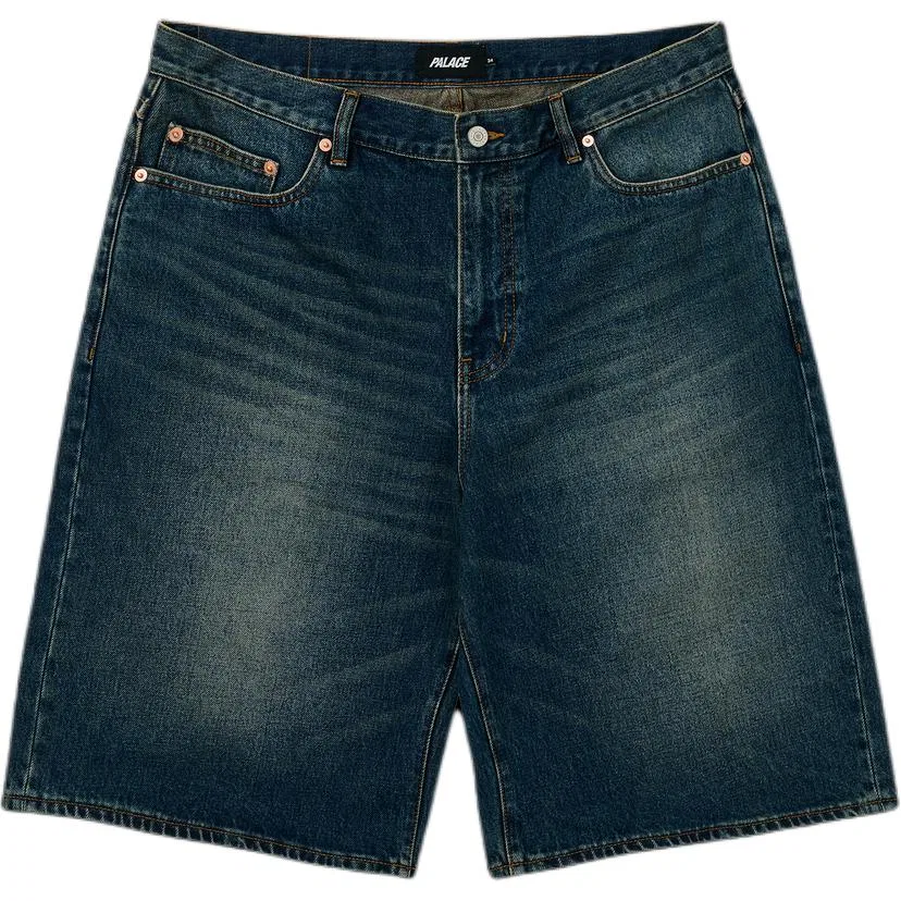 Детские джинсовые шорты свободного кроя Dark Stone Washed Color PALACE