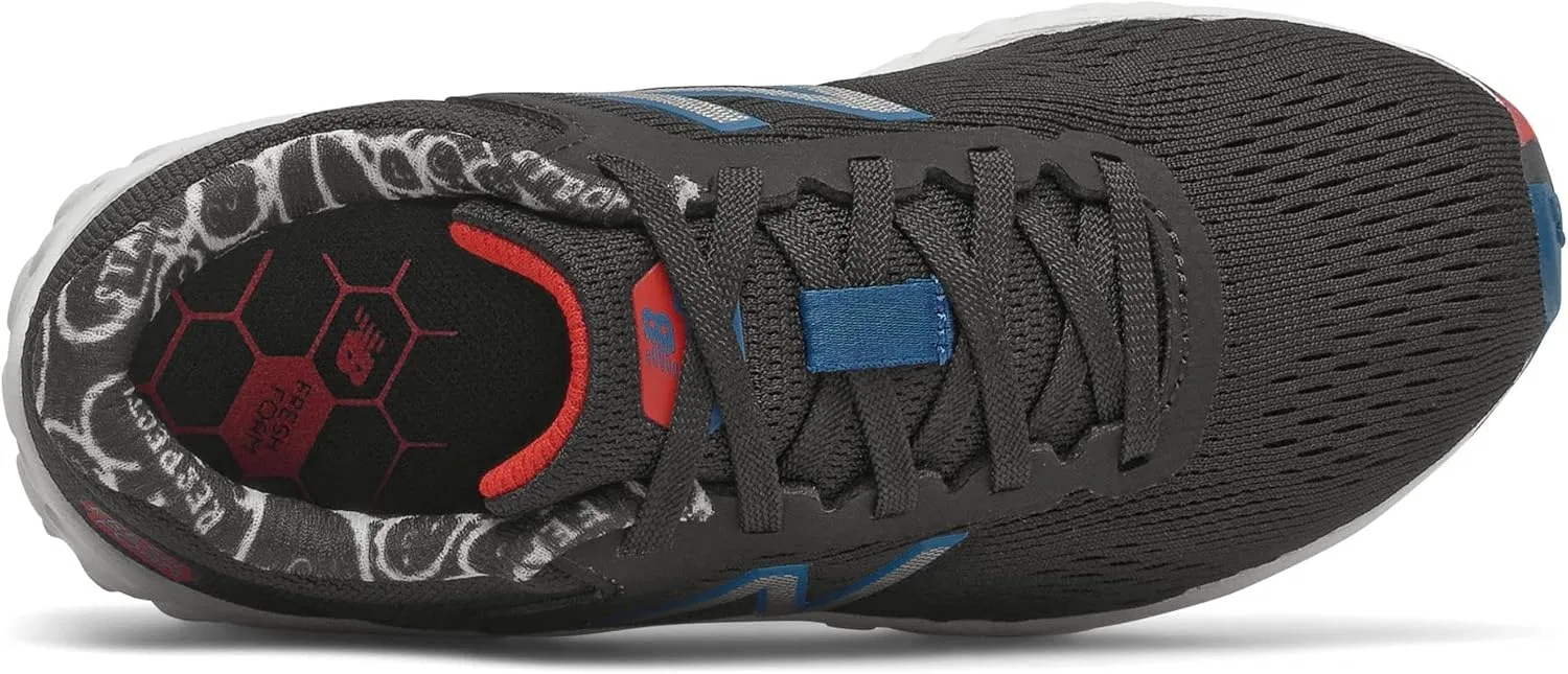 Детские кроссовки для девочек Fresh Foam Arishi V2 New Balance, Black/Oxygen Blue/Team Red — фото 4