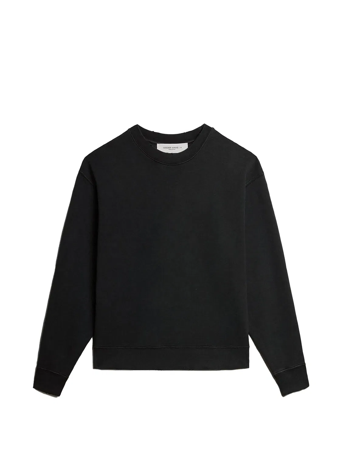 Golden Goose Свитшот с логотипной нашивкой, черный