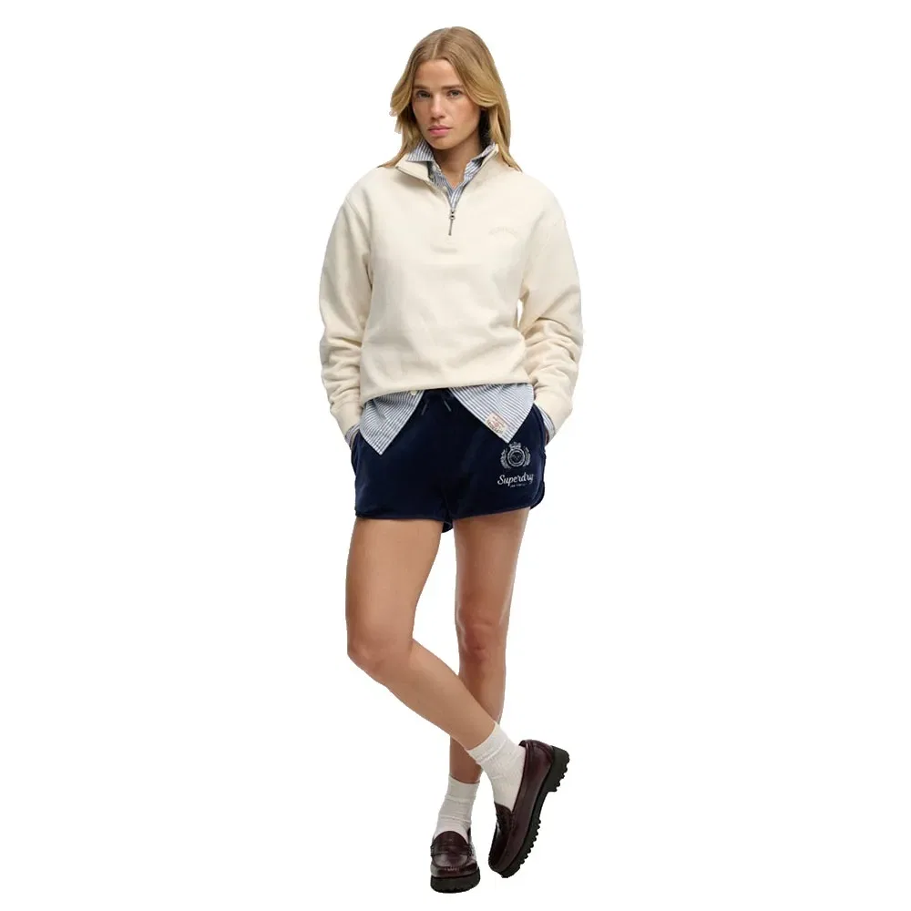 Шорты велюровые Country Club Superdry, синий — фото 3